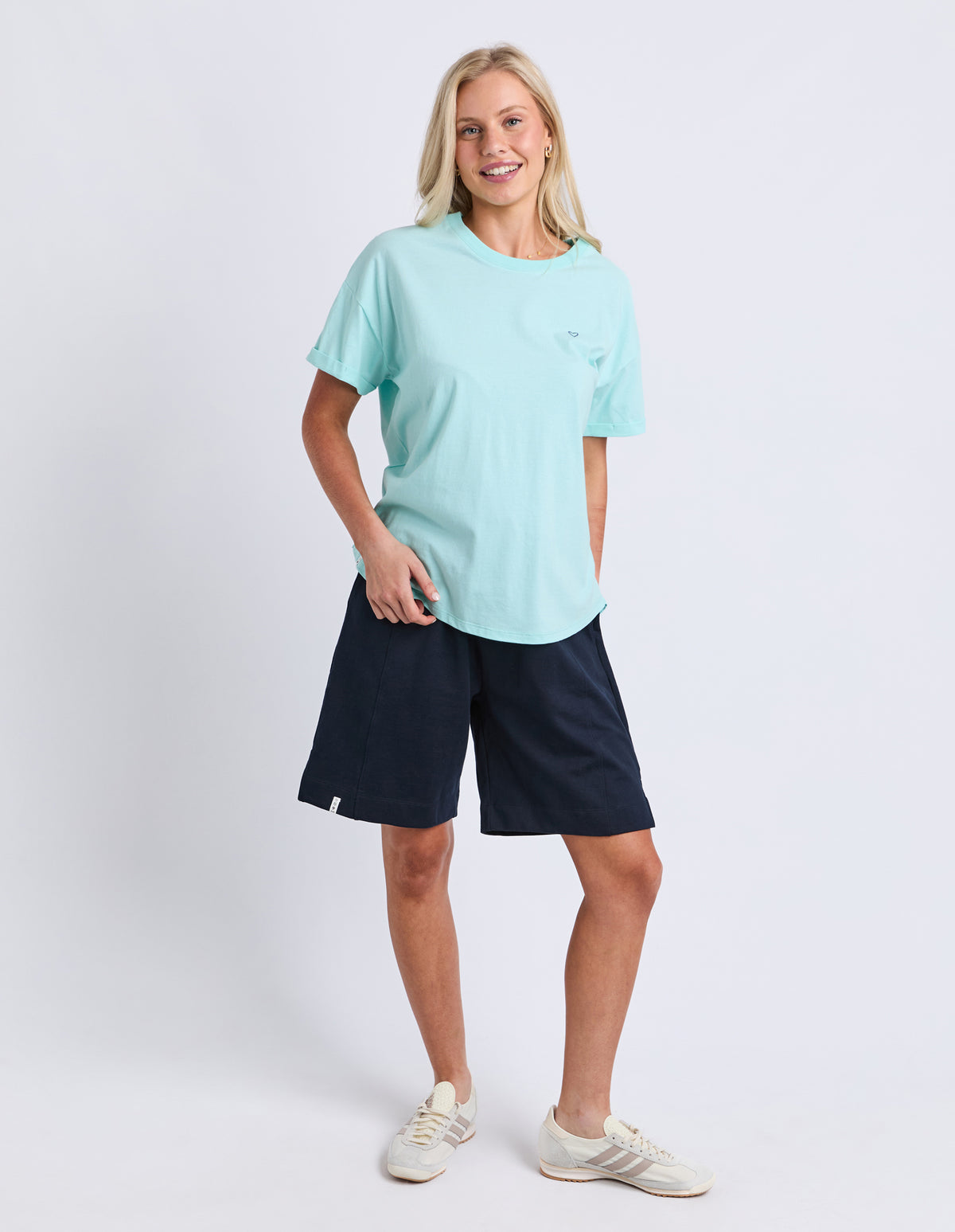 Halli Short Sleeve Tee Tonic Blue