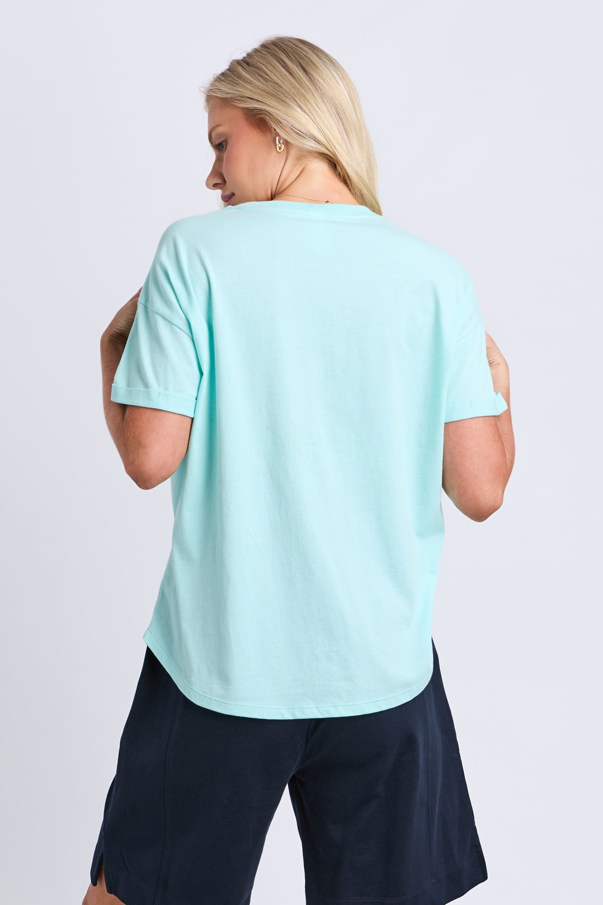 Halli Short Sleeve Tee Tonic Blue