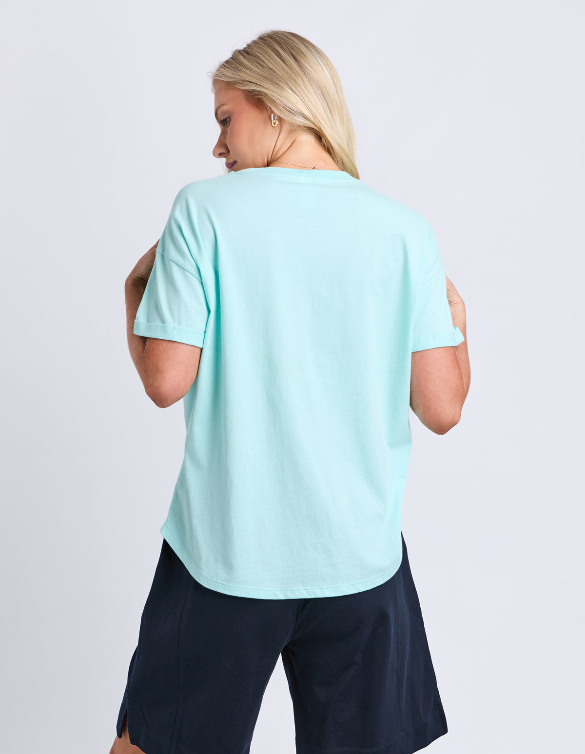 Halli Short Sleeve Tee Tonic Blue