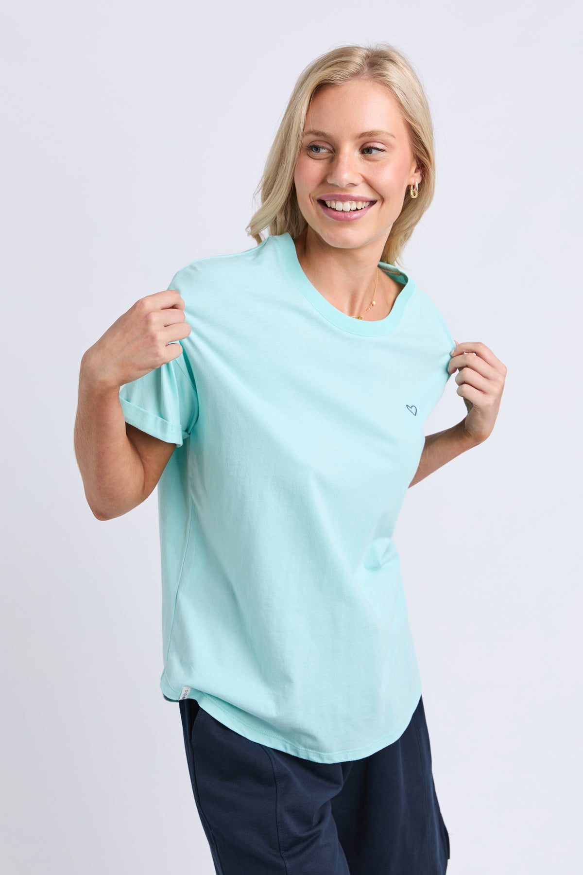 Halli Short Sleeve Tee Tonic Blue