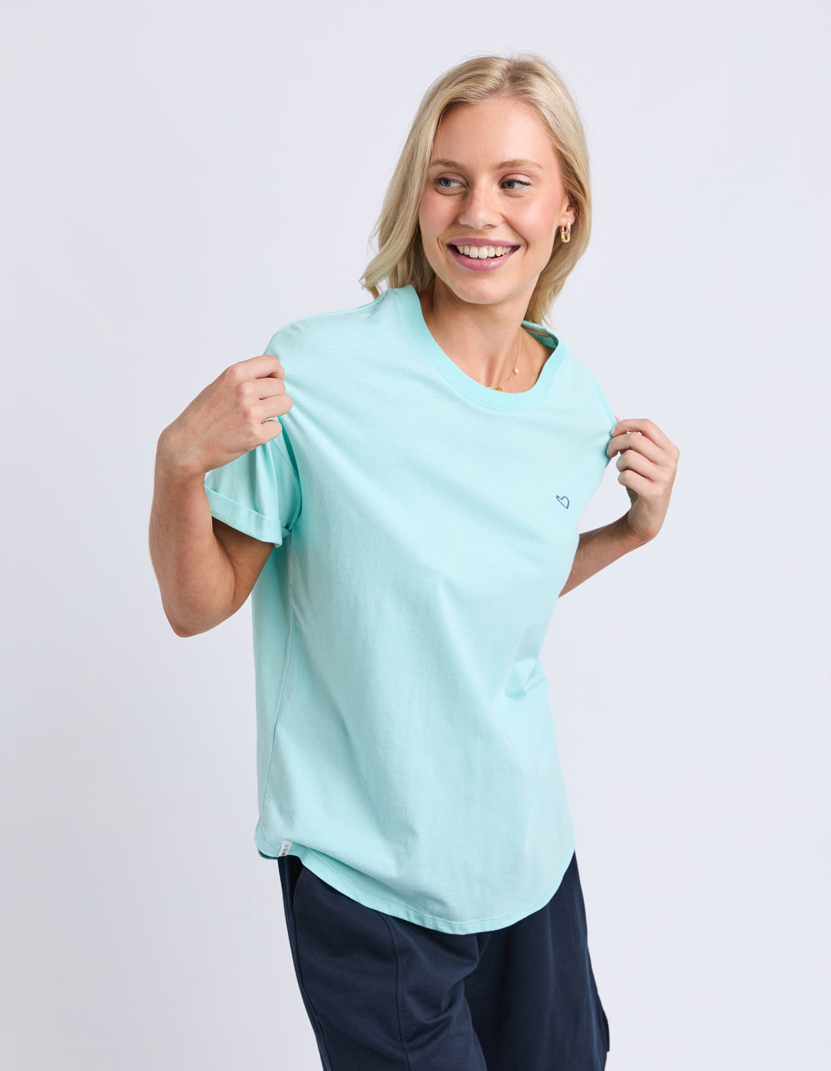 Halli Short Sleeve Tee Tonic Blue