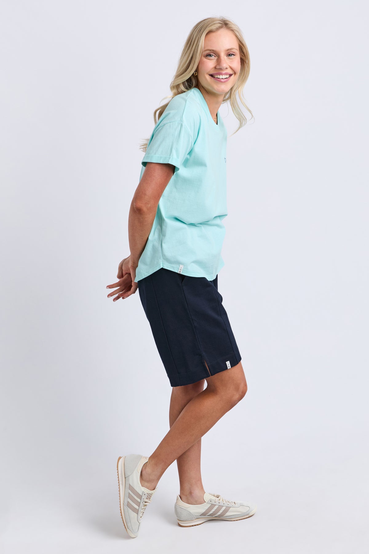 Halli Short Sleeve Tee Tonic Blue