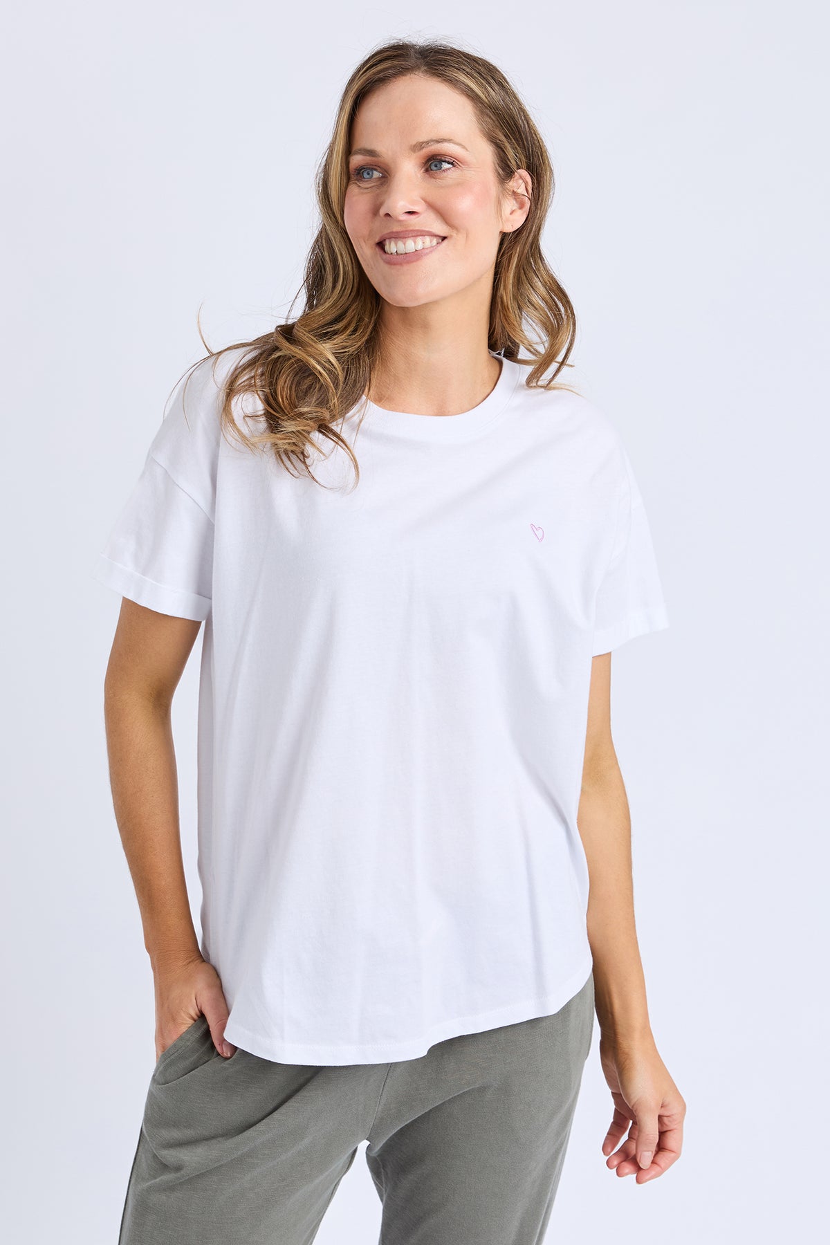Halli Short Sleeve Tee White