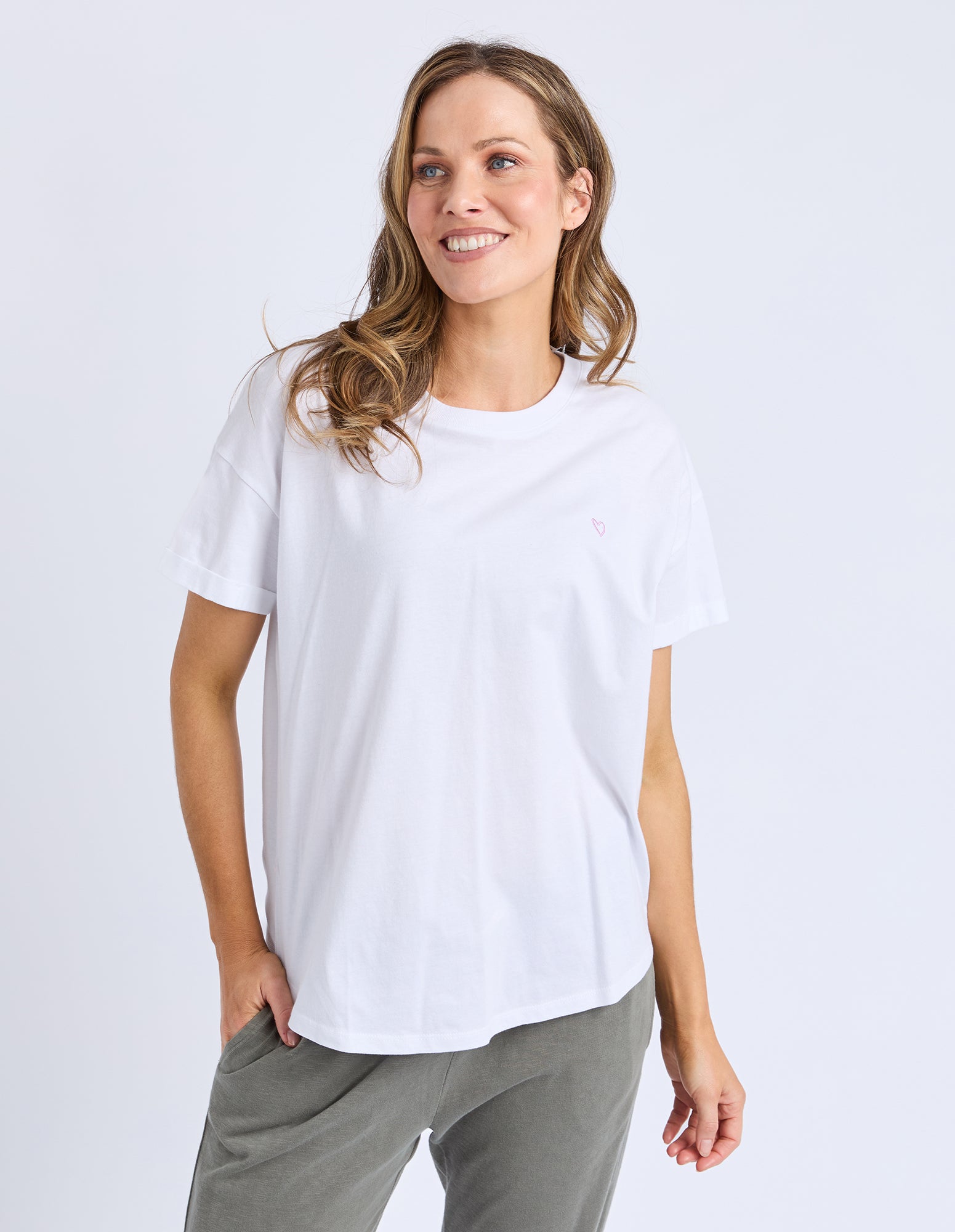 Halli Short Sleeve Tee White