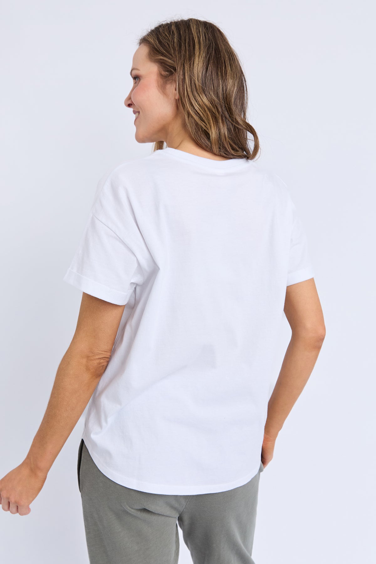 Halli Short Sleeve Tee White