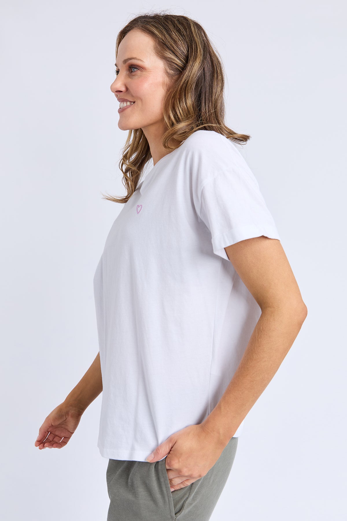 Halli Short Sleeve Tee White