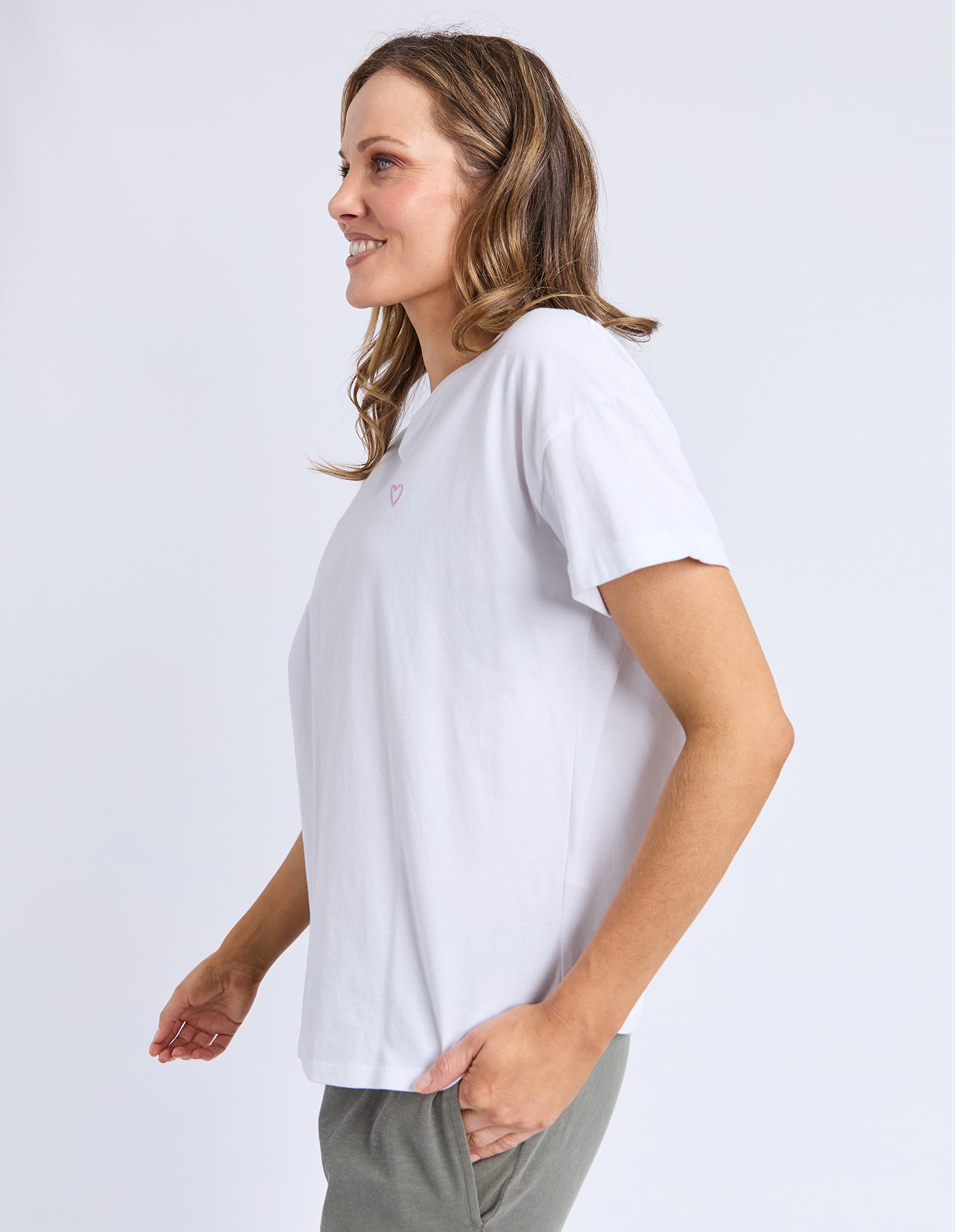 Halli Short Sleeve Tee White