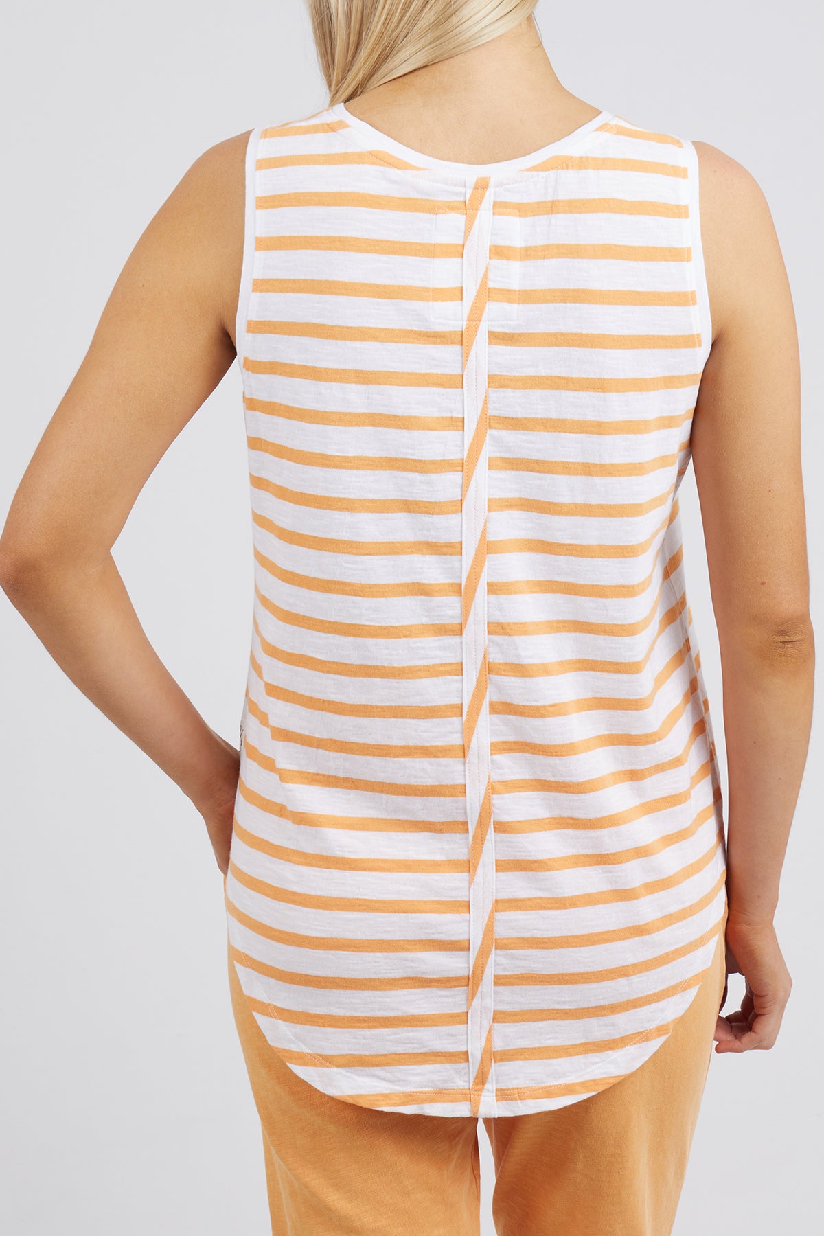 Sunny Days Stripe Tank Apricot