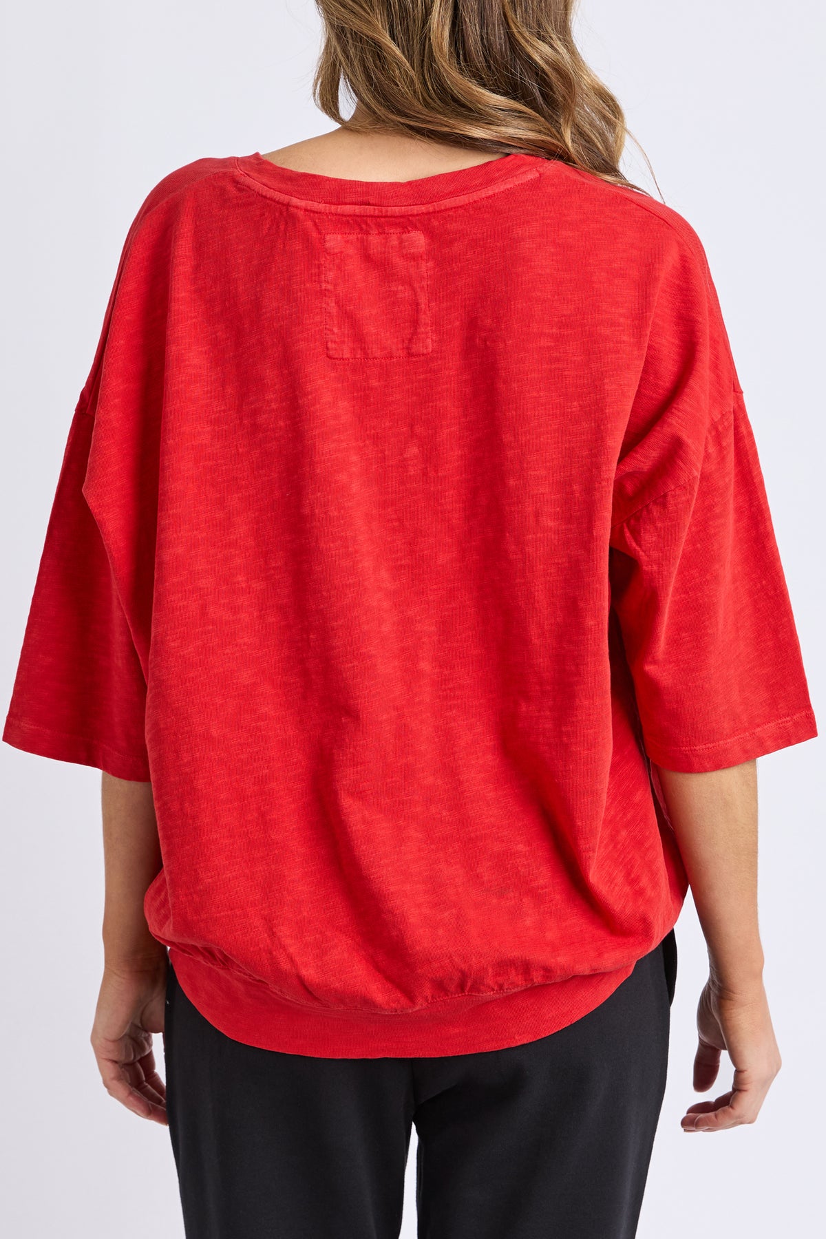 Mazie Vee Neck Cranberry