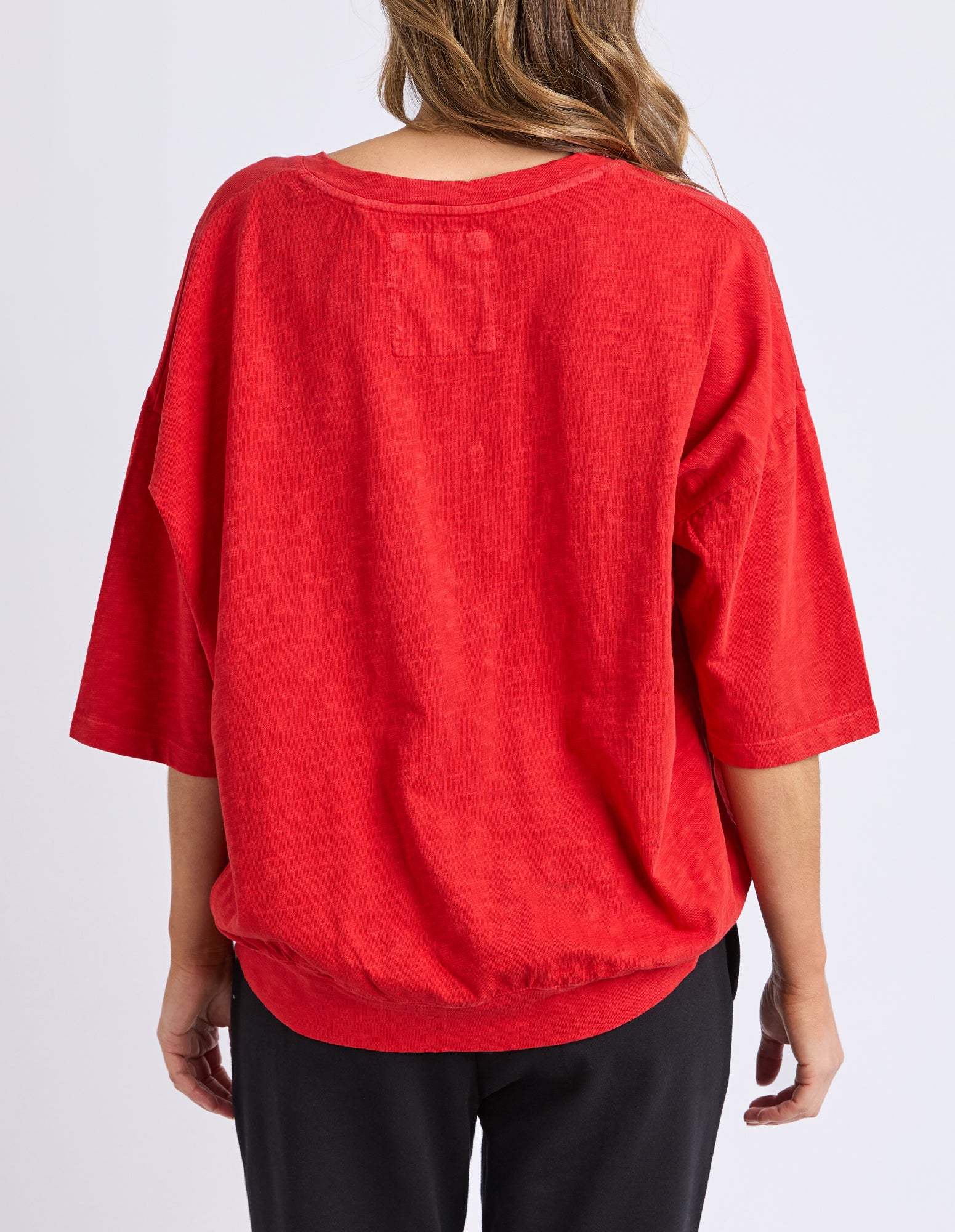 Mazie Vee Neck Cranberry