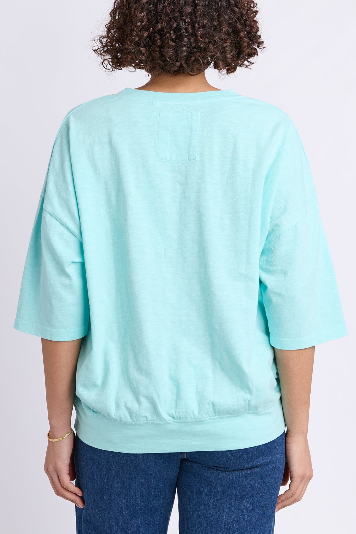 Mazie Vee Neck Tonic Blue