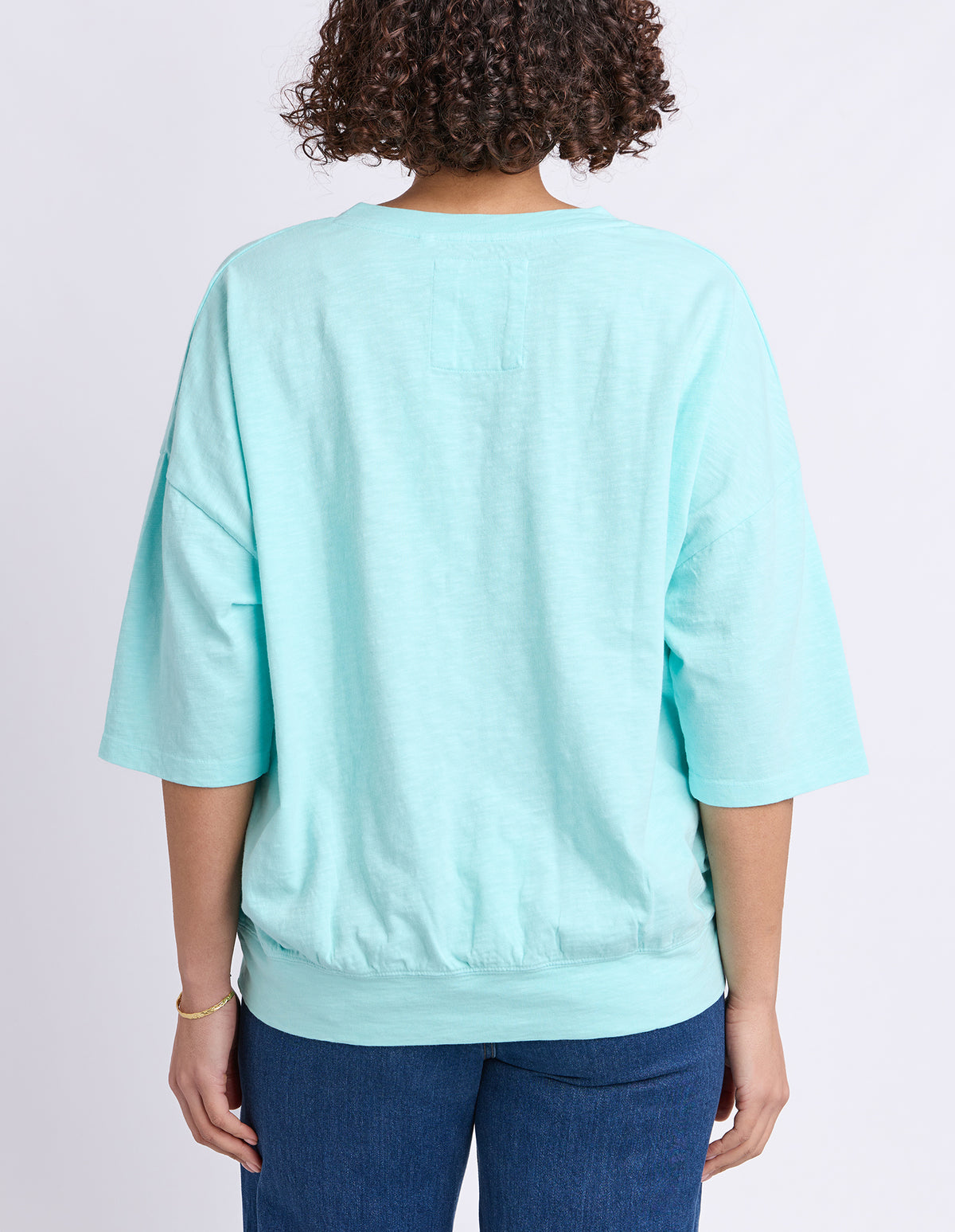 Mazie Vee Neck Tonic Blue