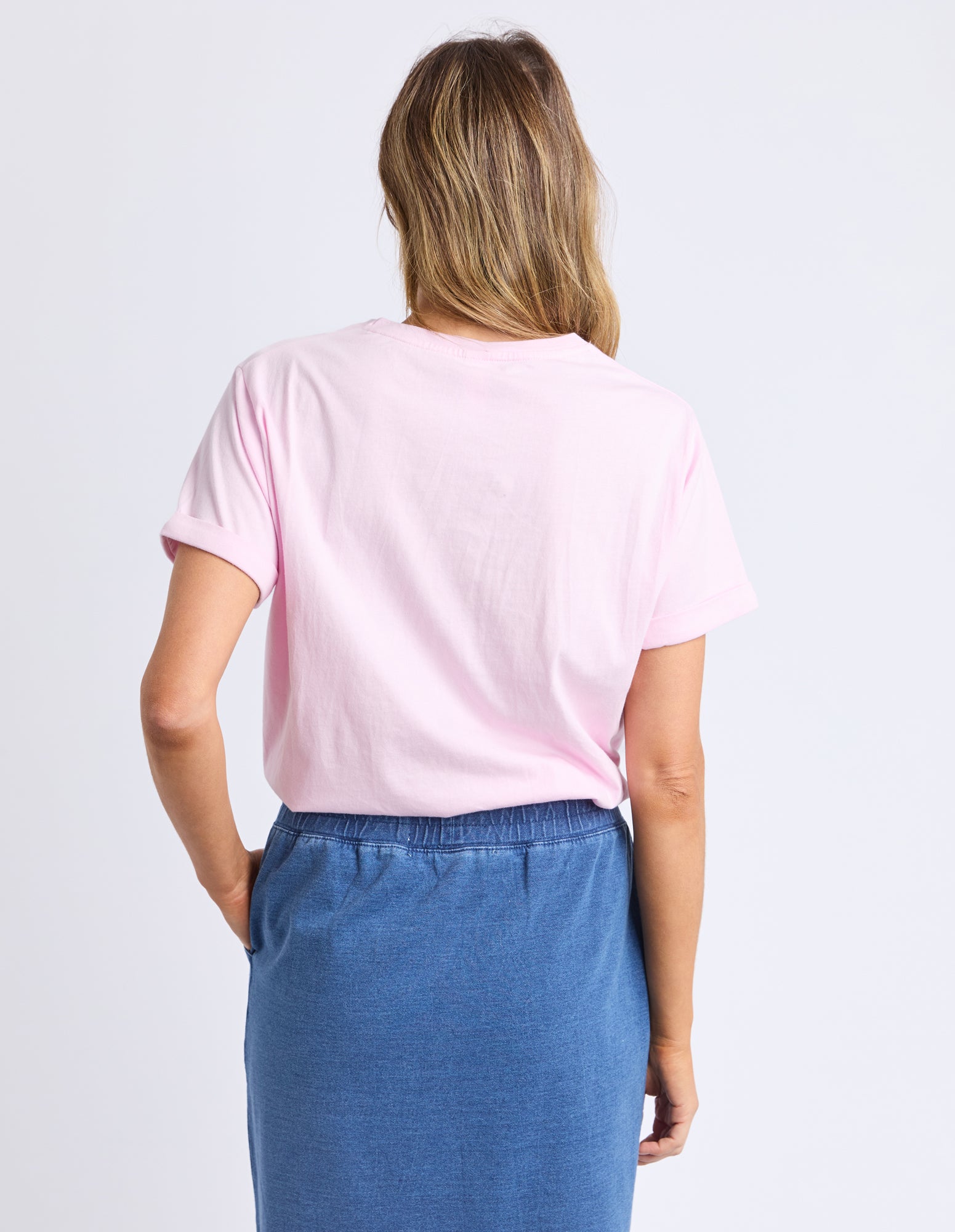 Knot Short Sleeve Tee Pink Lady