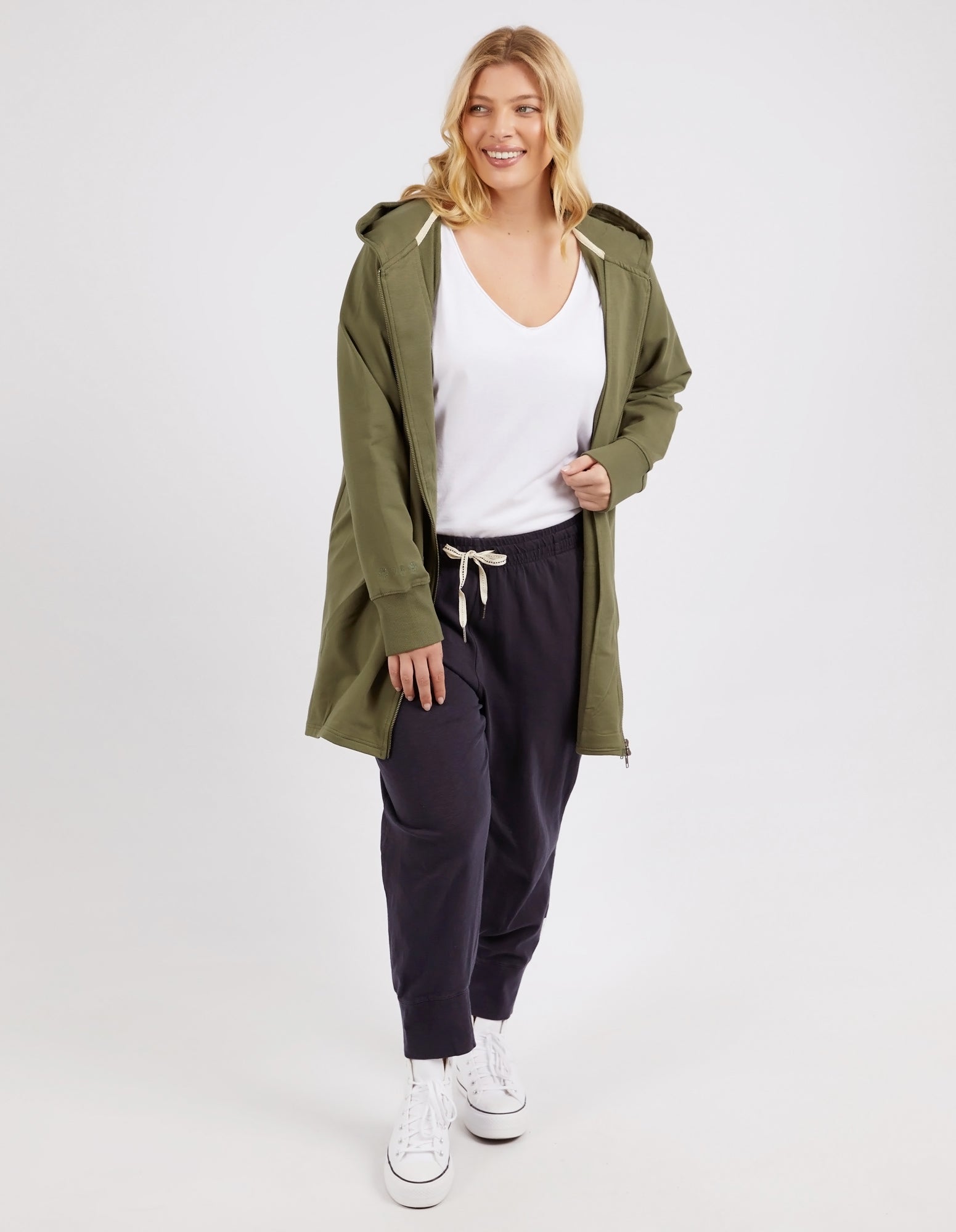 Mara Zip Hoodie Four Leaf Clover