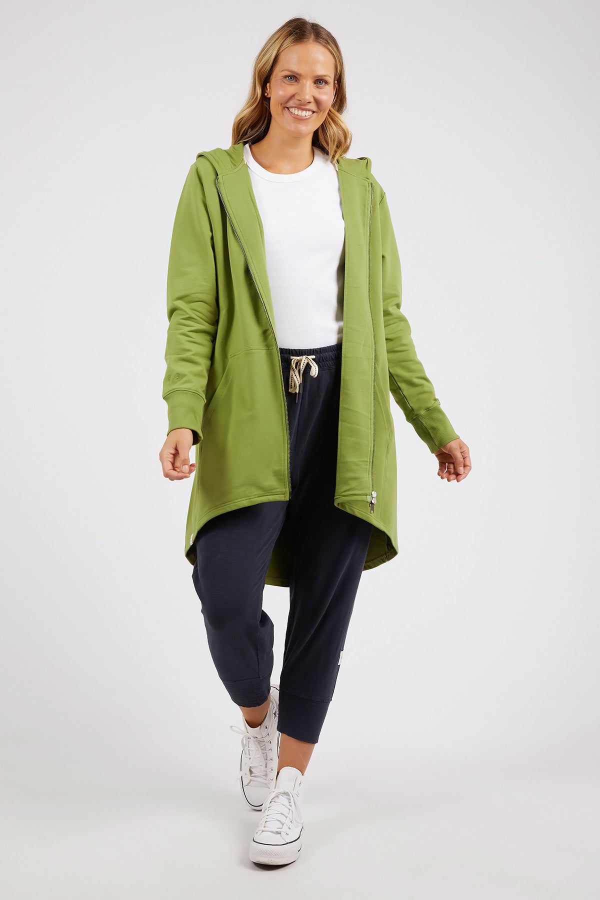 Mara Zip Hoodie Jungle Green