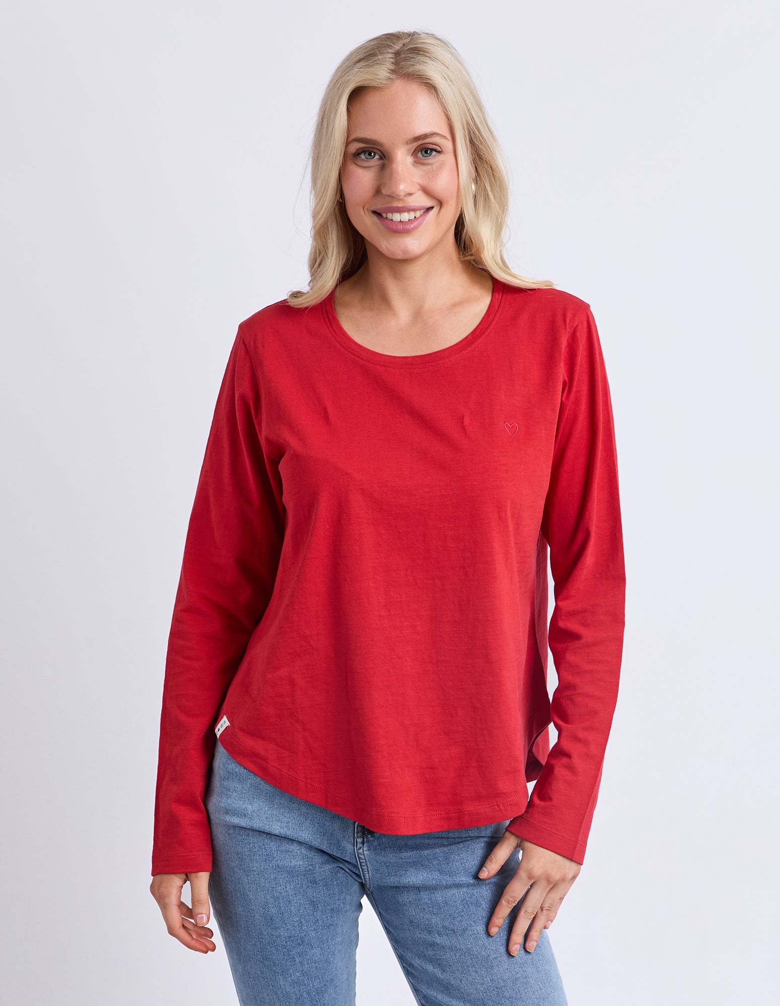Everyday Long Sleeve Tee Cranberry