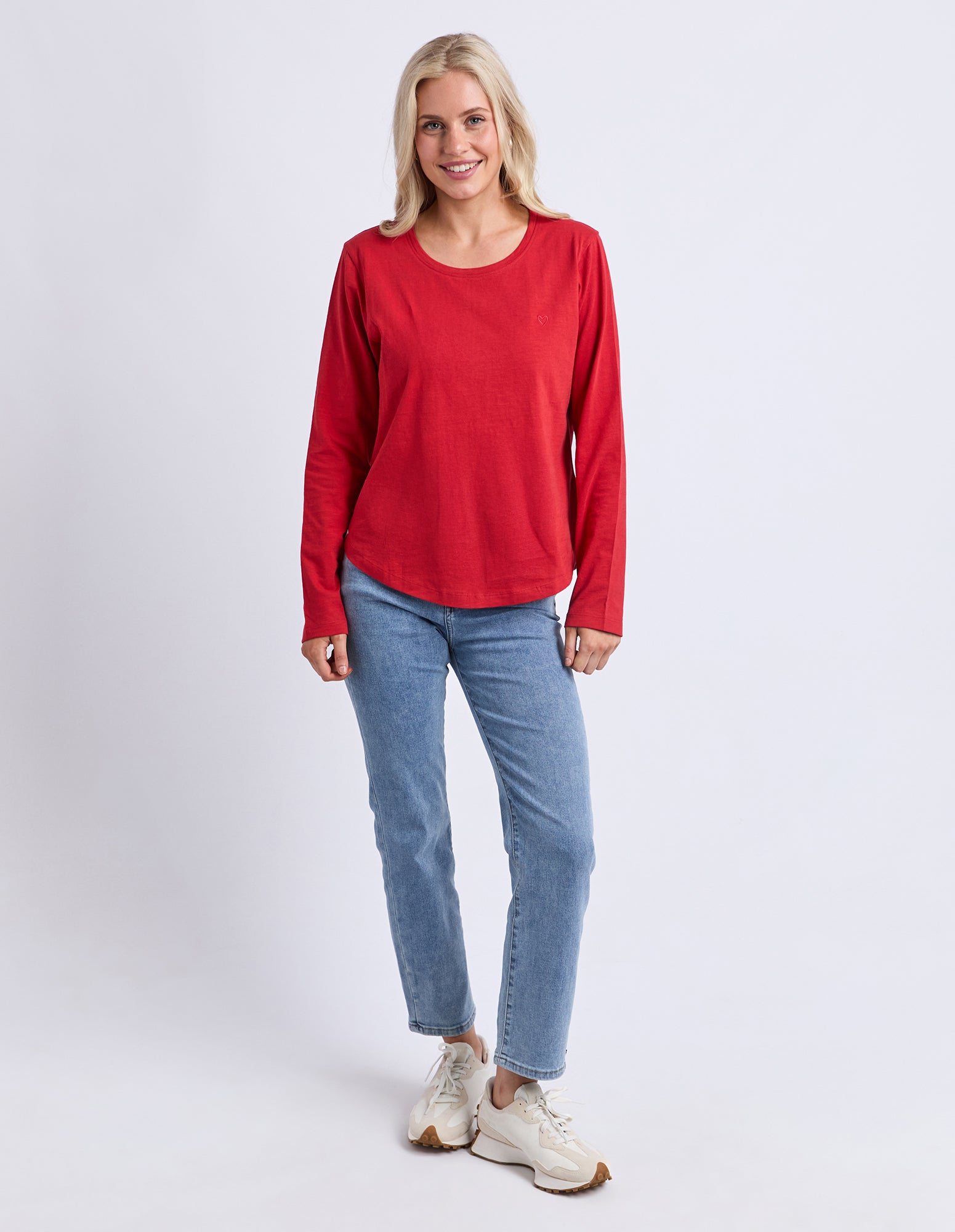 Everyday Long Sleeve Tee Cranberry