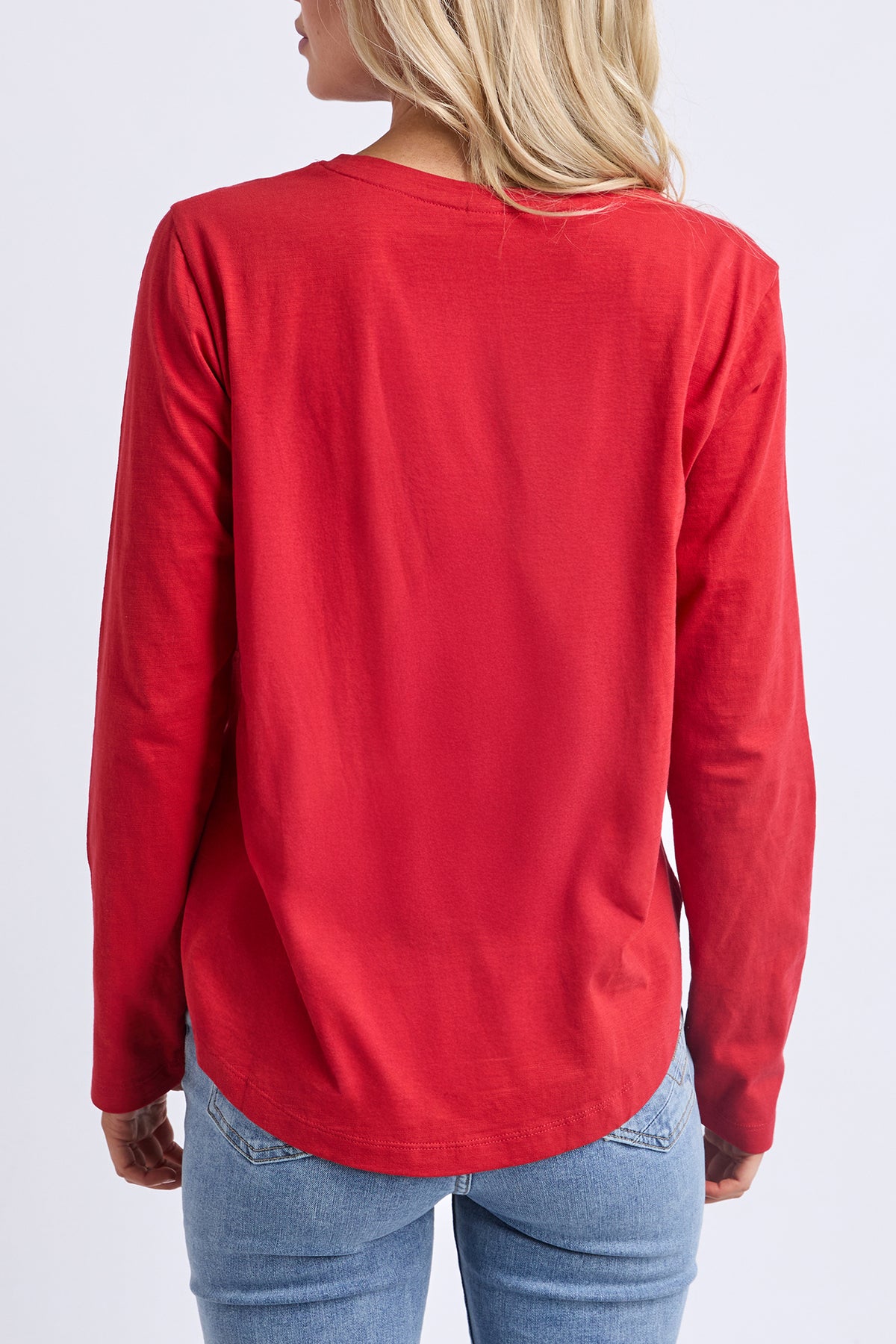 Everyday Long Sleeve Tee Cranberry