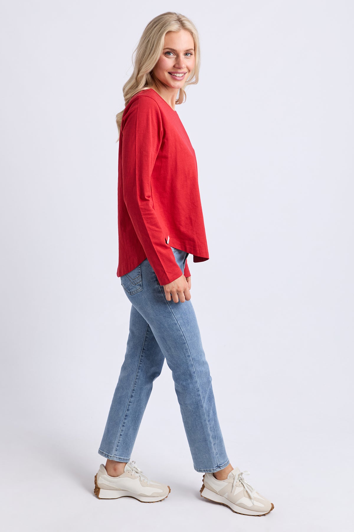 Everyday Long Sleeve Tee Cranberry