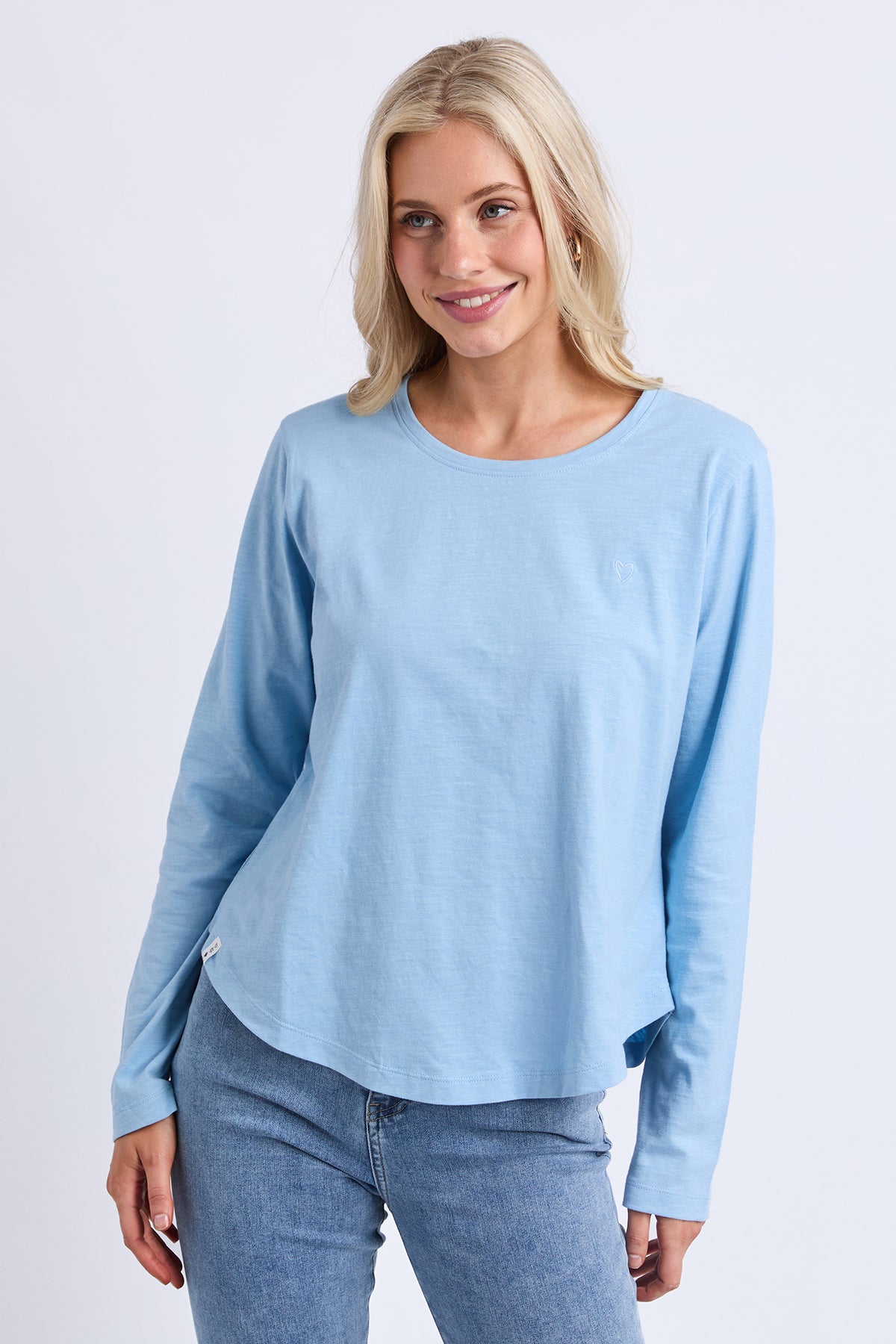 Everyday Long Sleeve Tee Light Blue