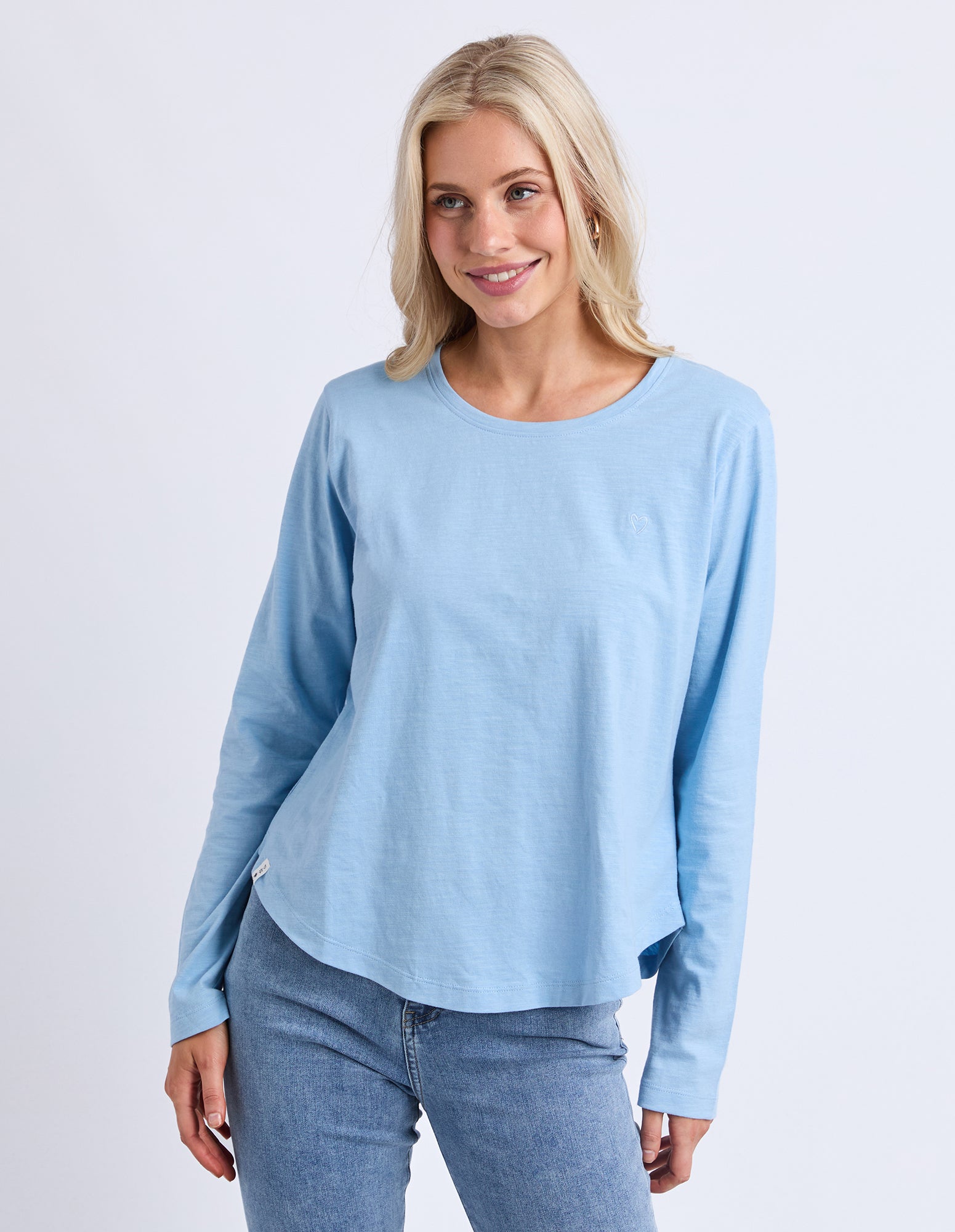 Everyday Long Sleeve Tee Light Blue