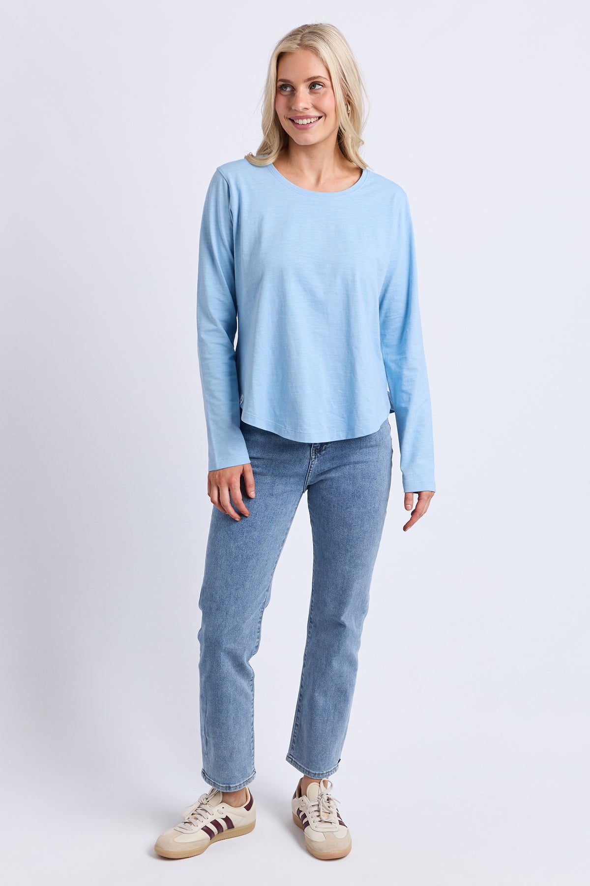 Everyday Long Sleeve Tee Light Blue