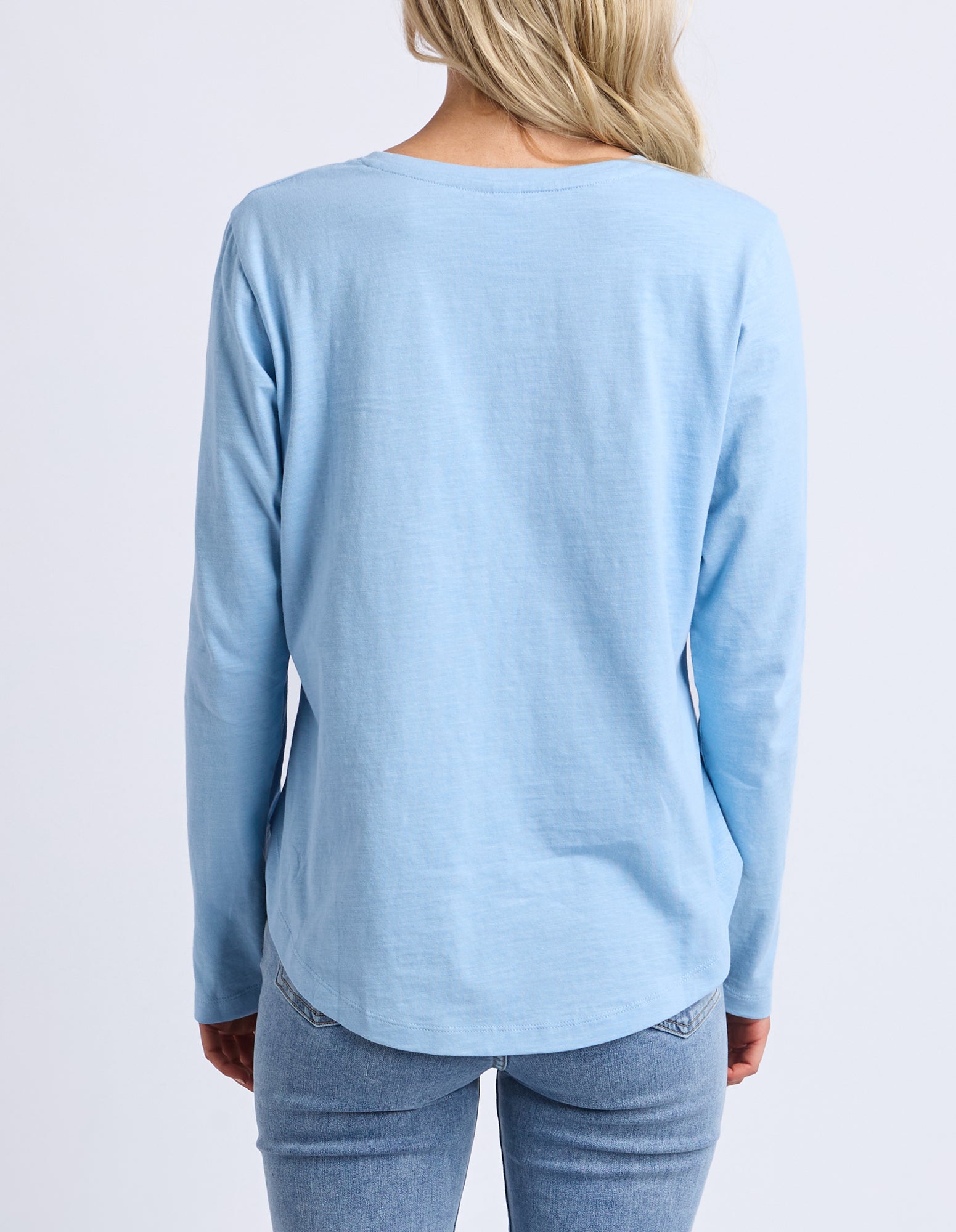 Everyday Long Sleeve Tee Light Blue