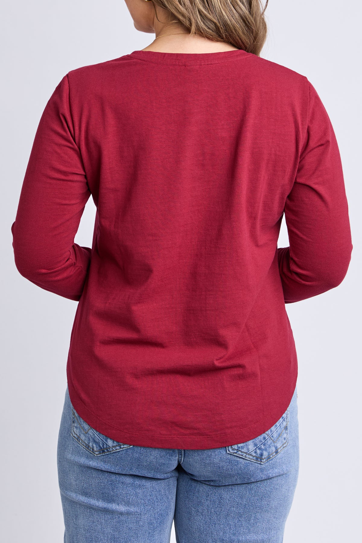 Everyday Long Sleeve Tee Maroon