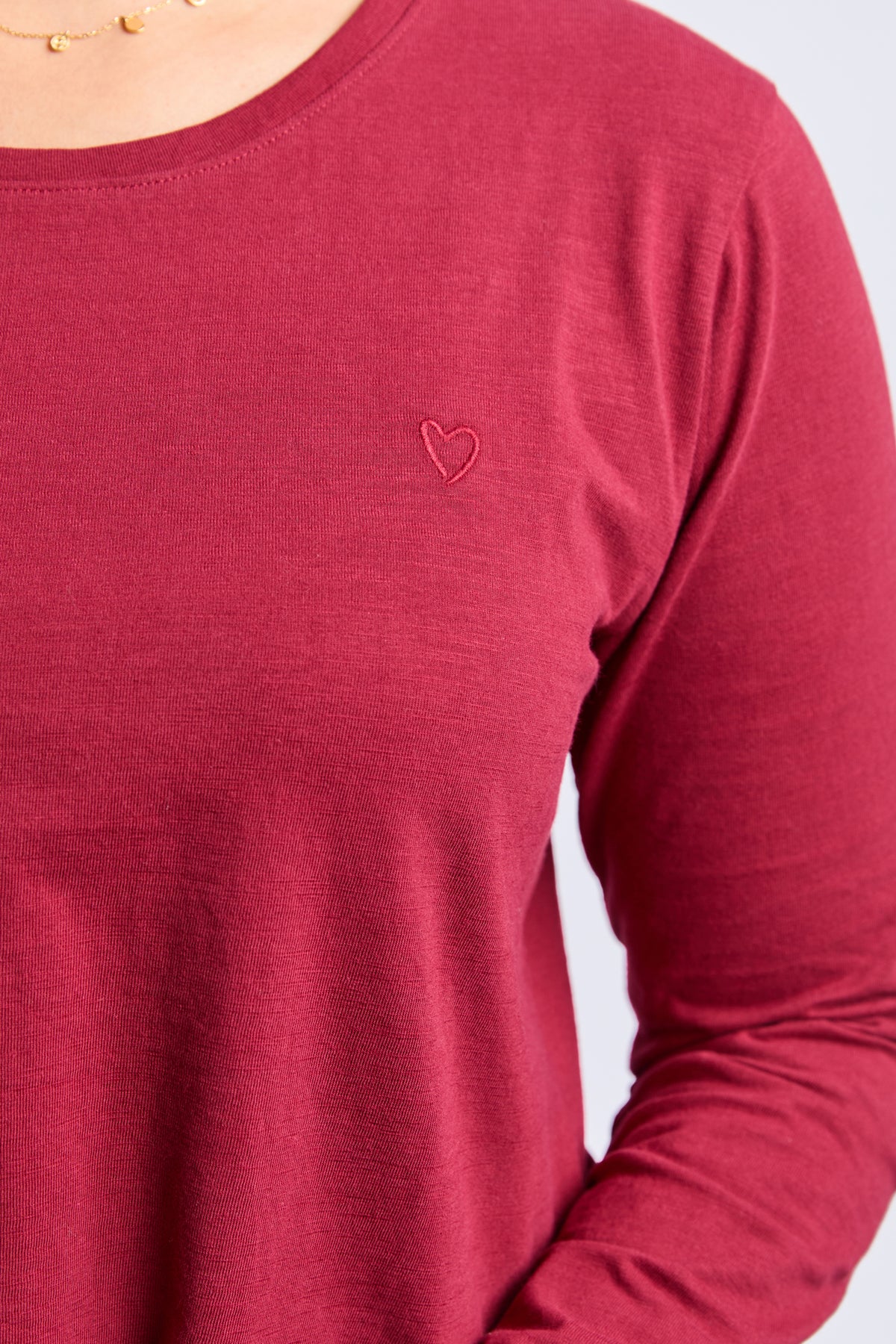 Everyday Long Sleeve Tee Maroon