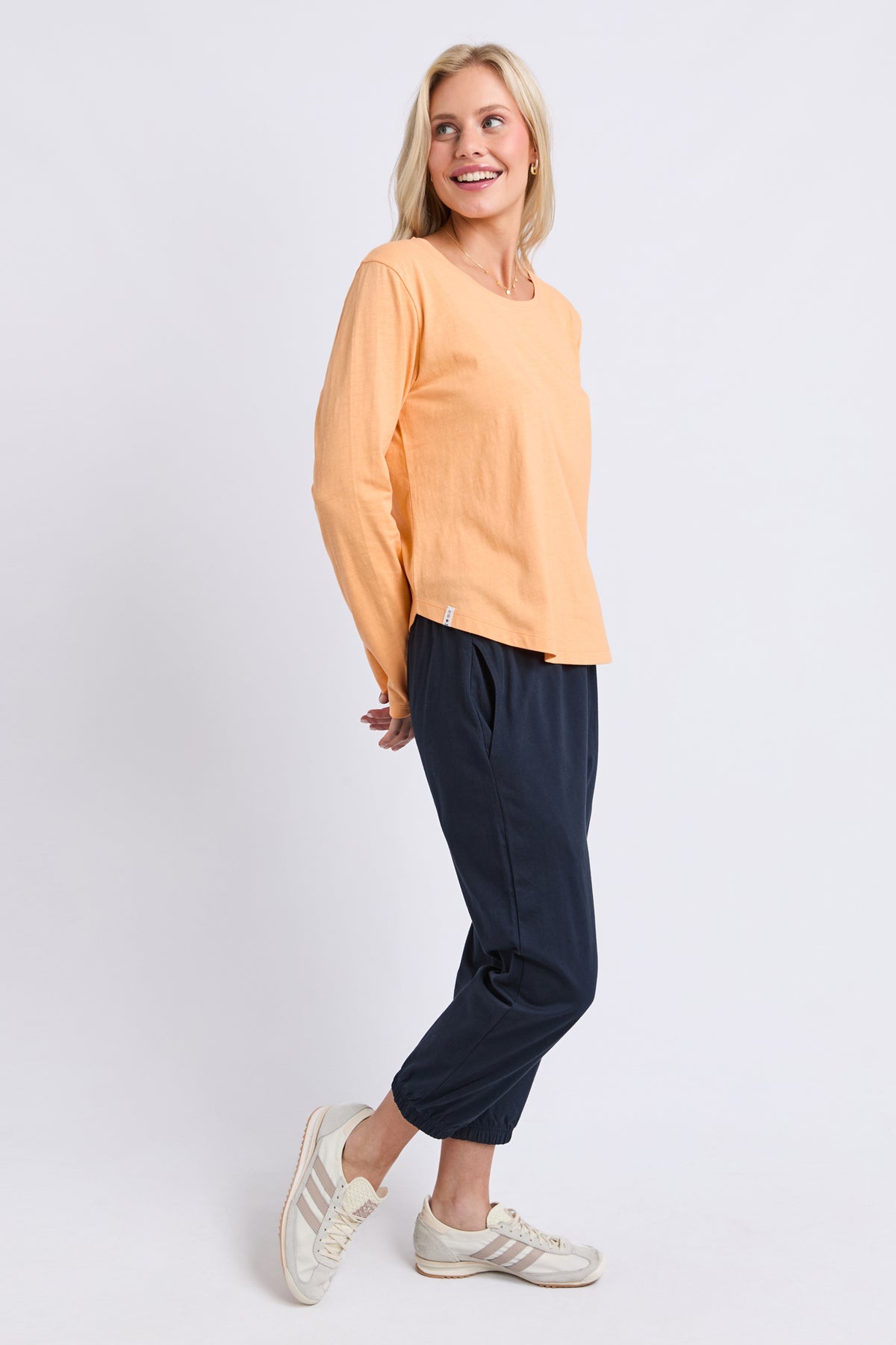 Everyday Long Sleeve Tee Peach