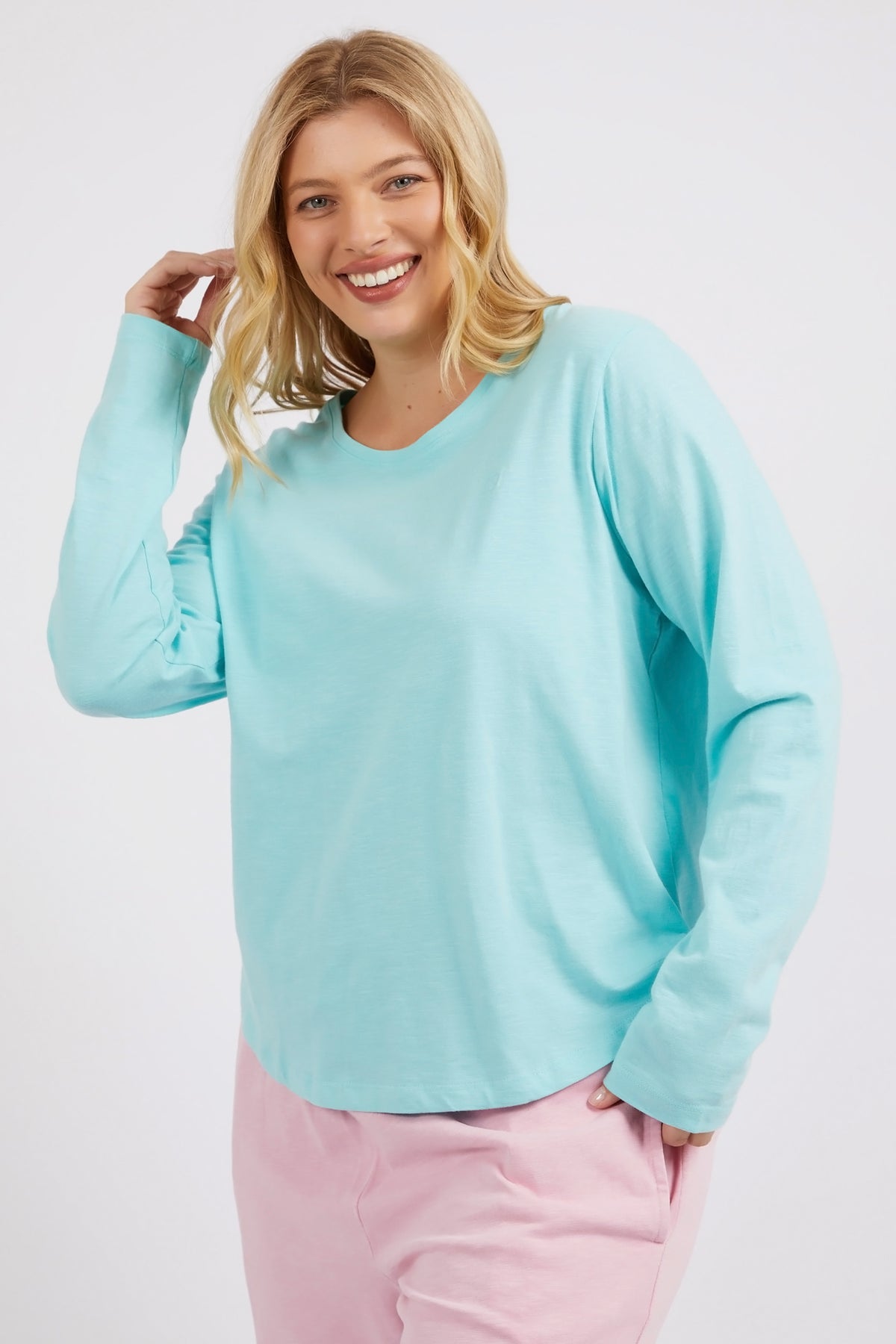 Everyday Long Sleeve Tee Tonic Blue