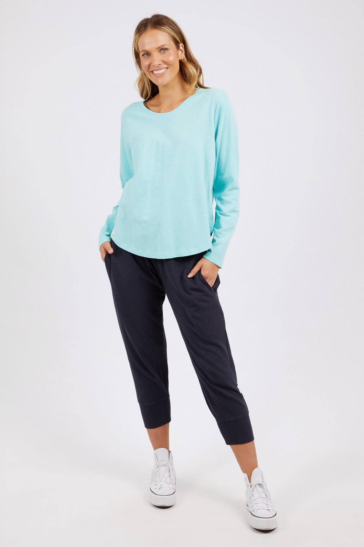 Everyday Long Sleeve Tee Tonic Blue