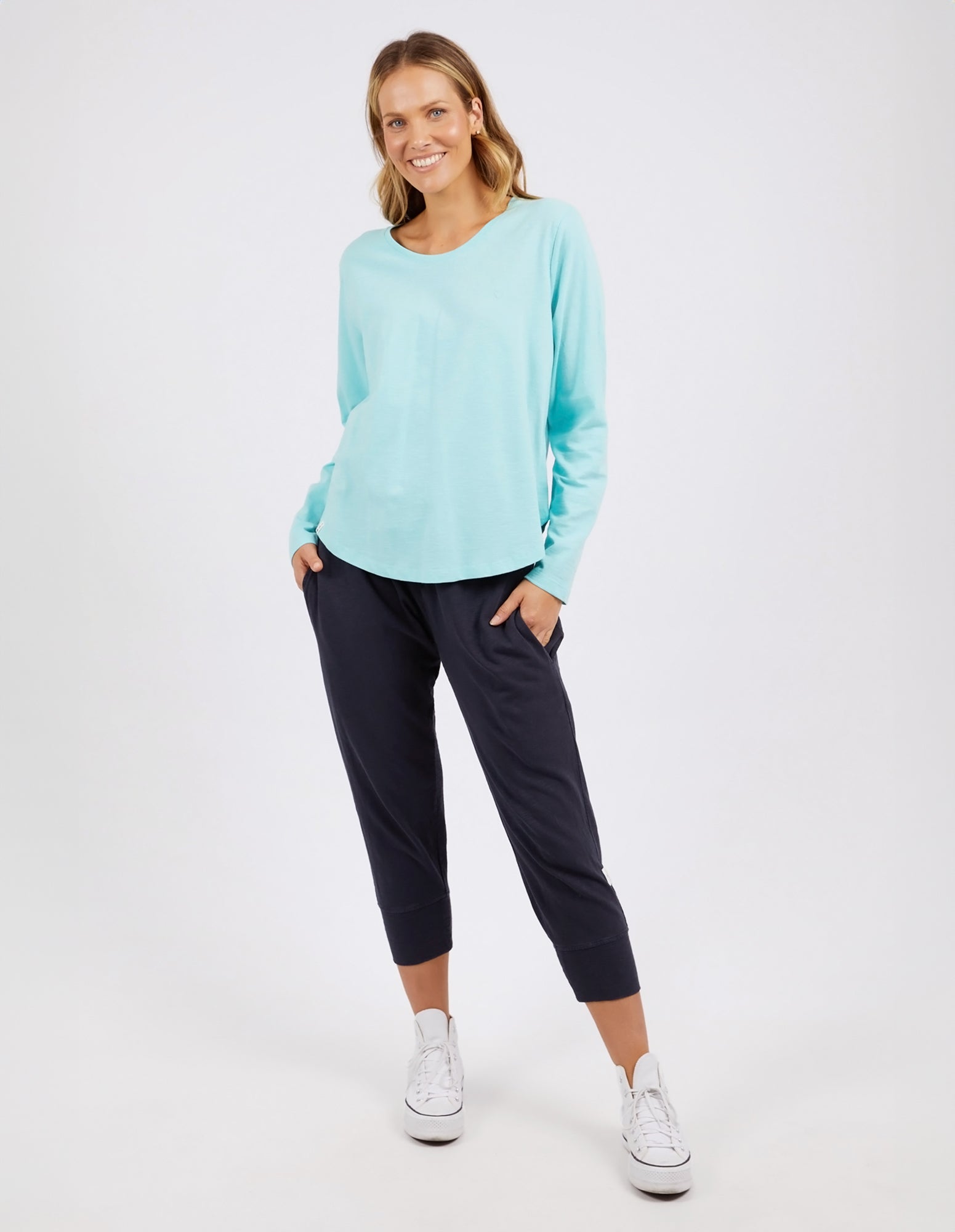 Everyday Long Sleeve Tee Tonic Blue