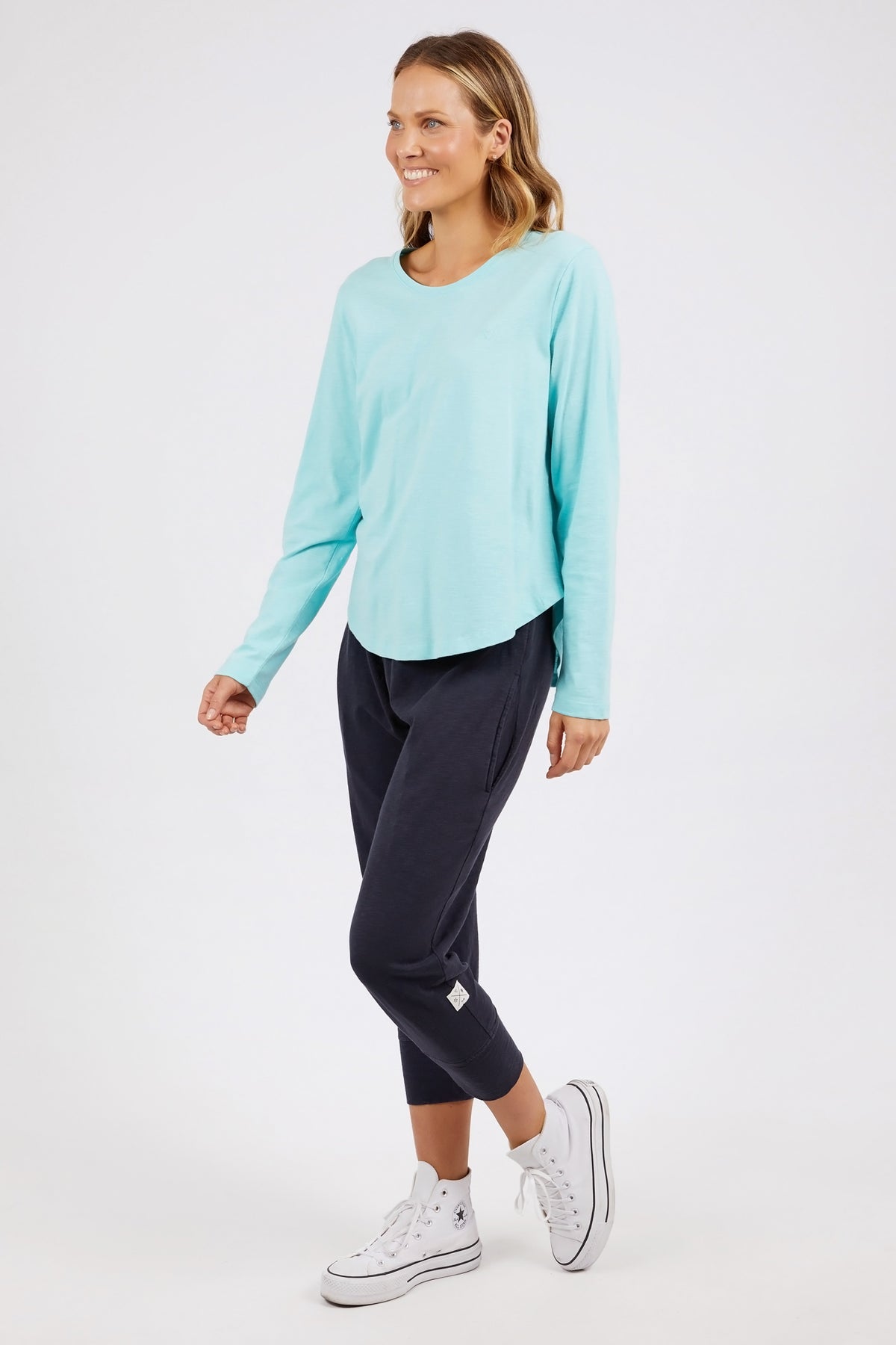 Everyday Long Sleeve Tee Tonic Blue