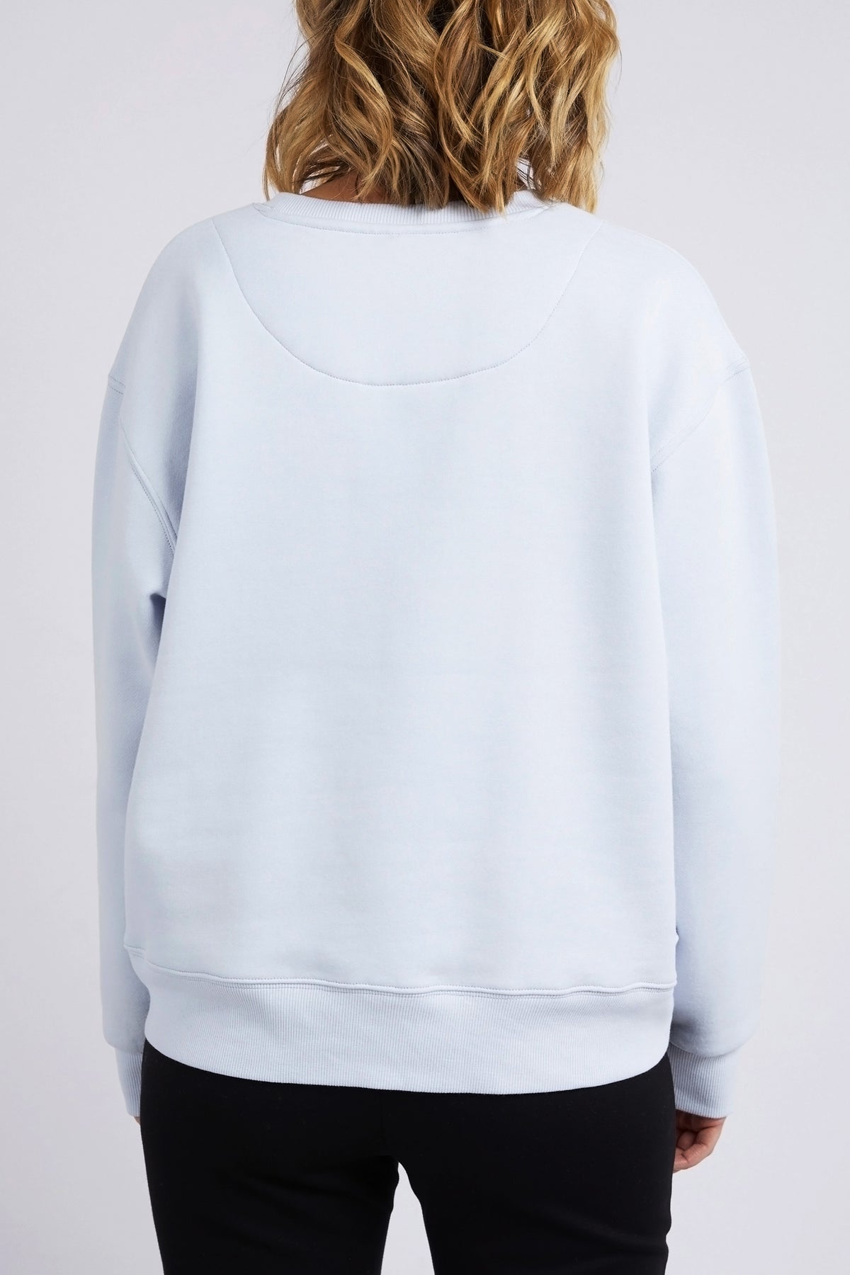 Shelly Fleece Crew Blue Mist