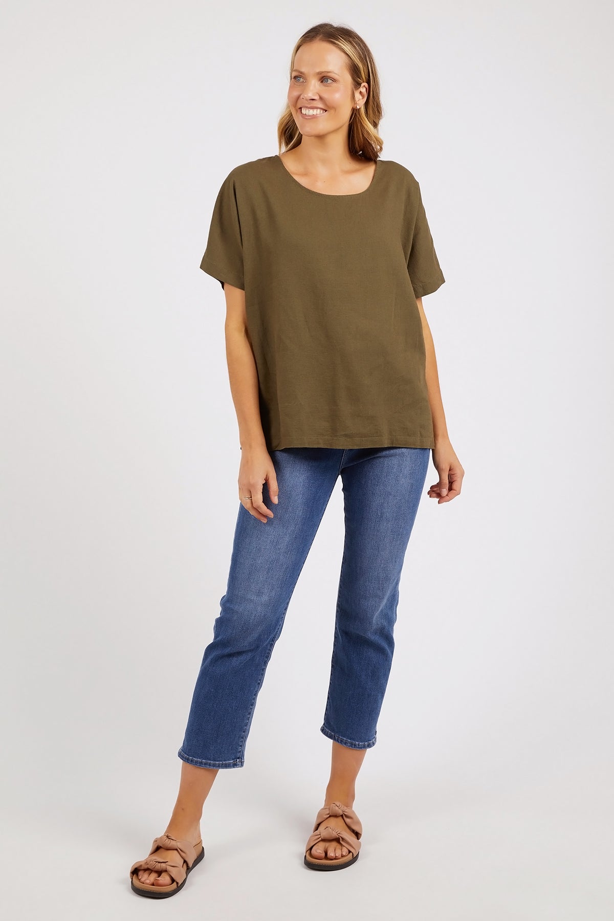 Curtis Woven Short Sleeve Tee Clover