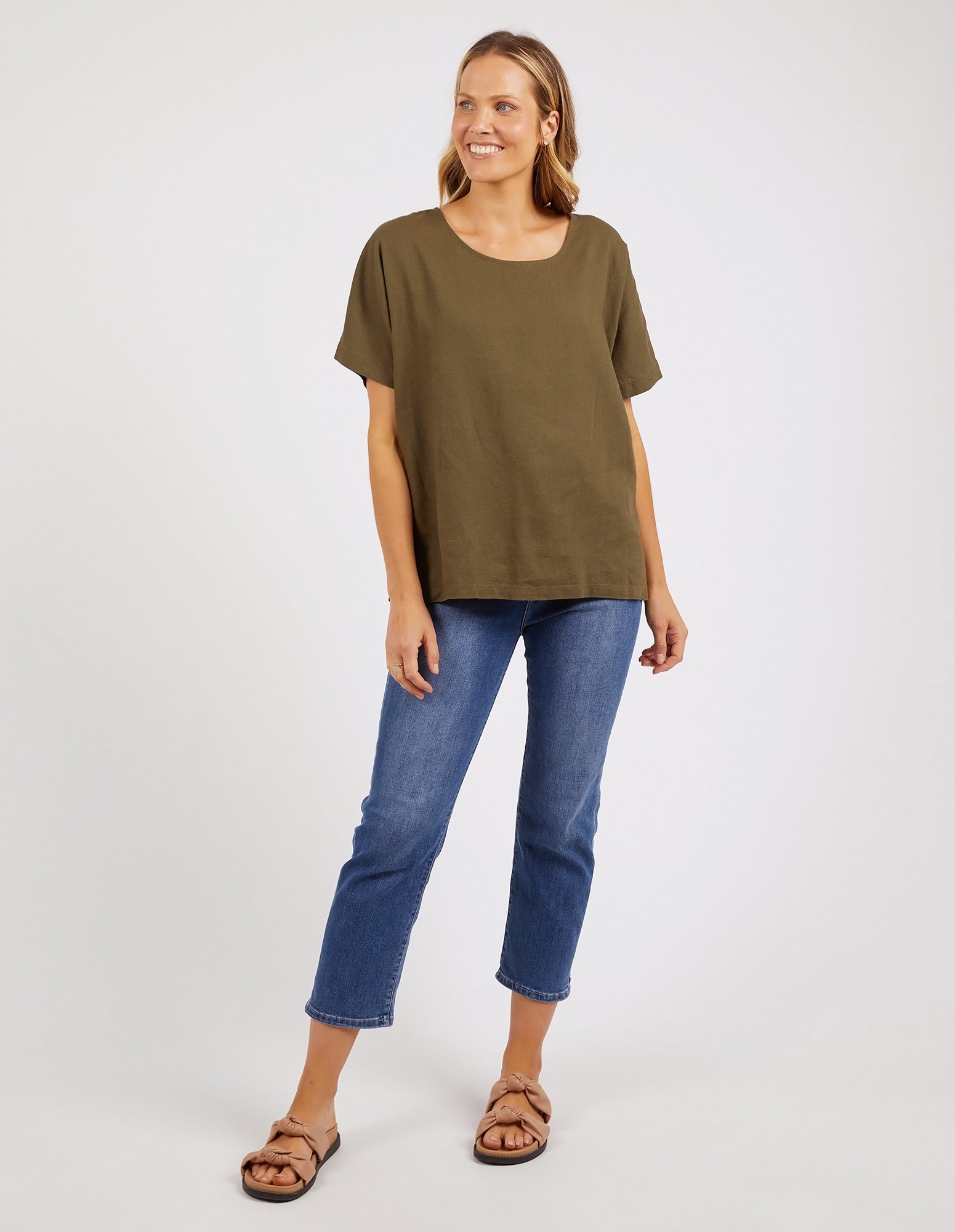 Curtis Woven Short Sleeve Tee Clover