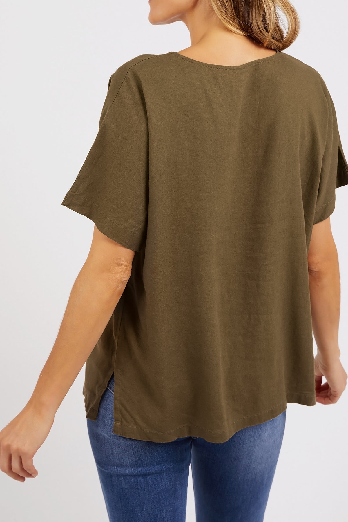 Curtis Woven Short Sleeve Tee Clover