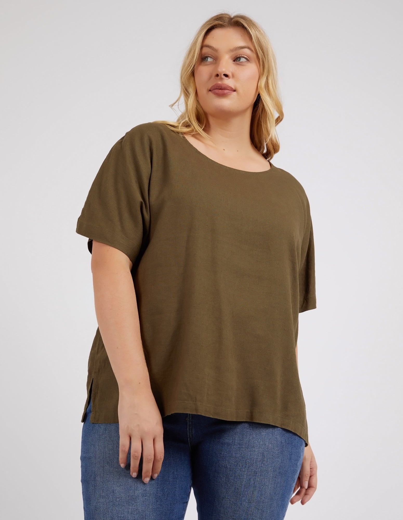 Curtis Woven Short Sleeve Tee Clover