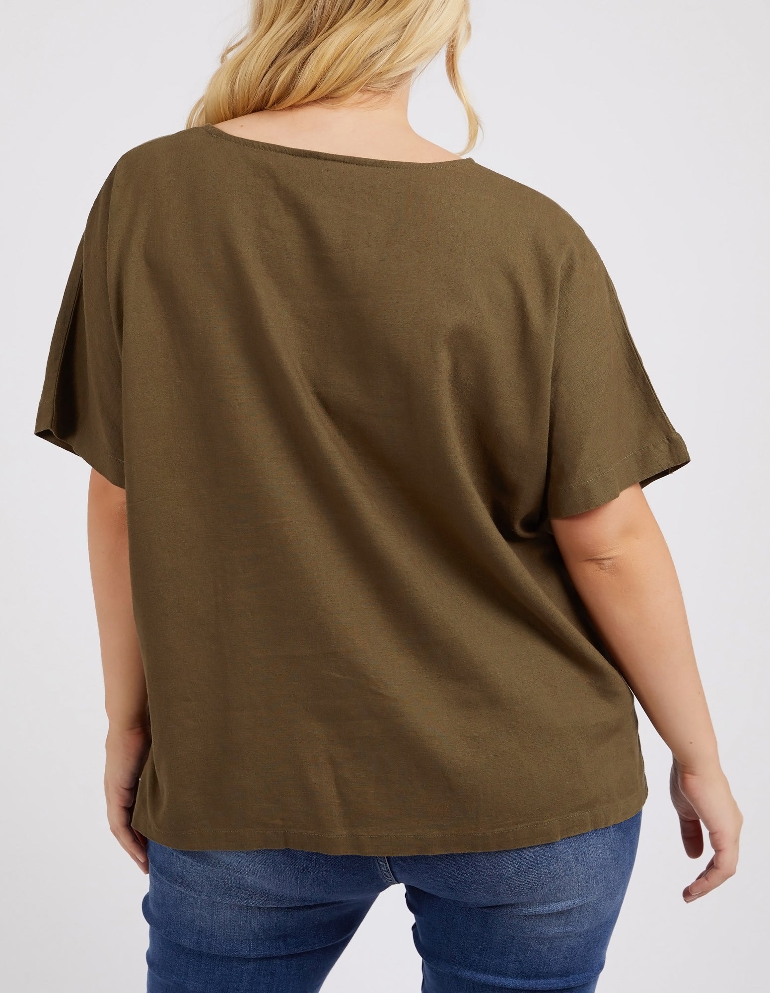 Curtis Woven Short Sleeve Tee Clover