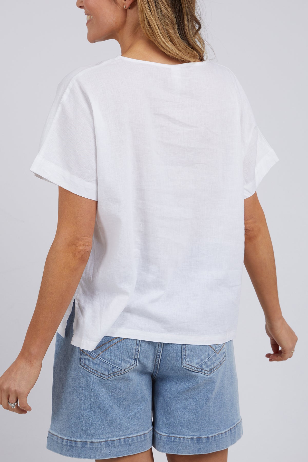 Curtis Woven Tee