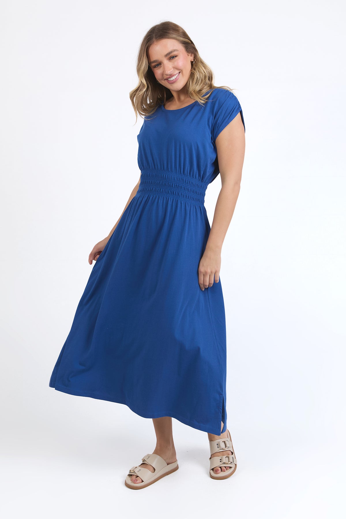 Nelle Midi Dress China Blue