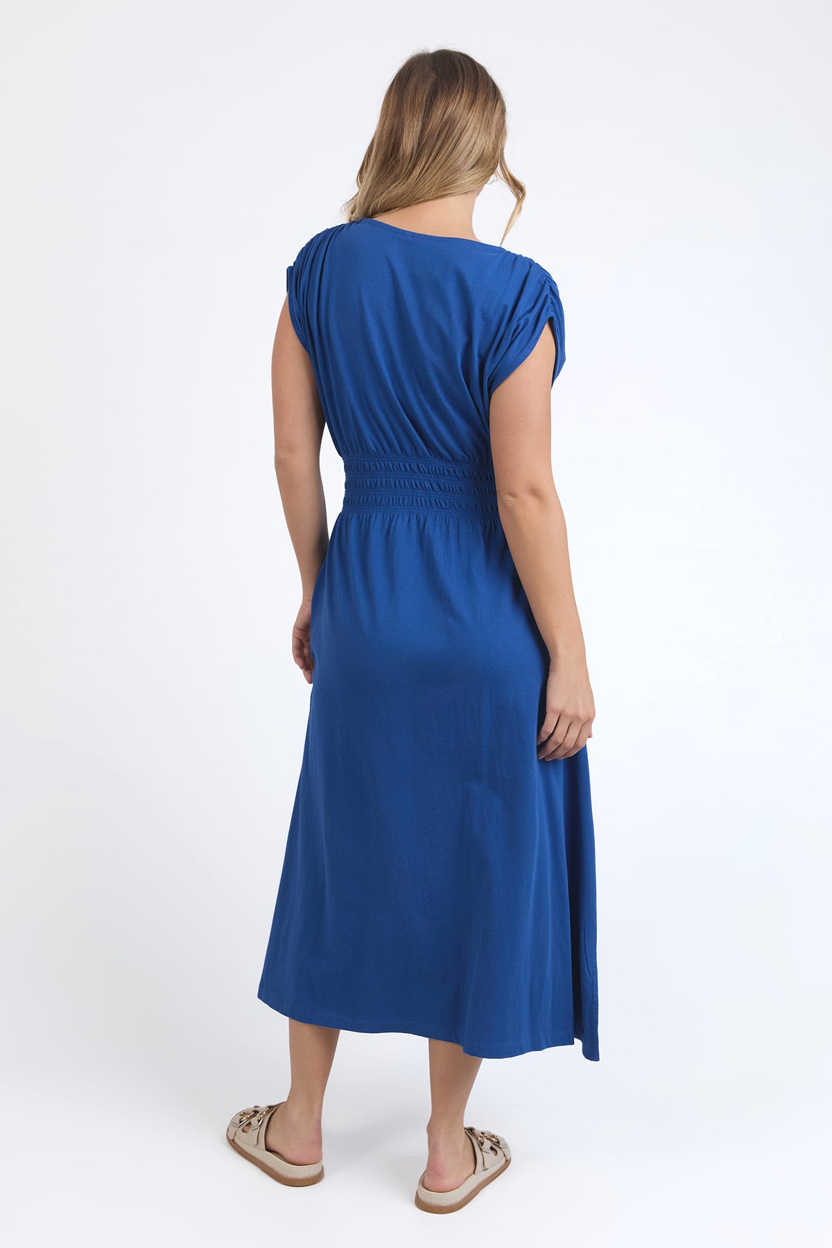 Nelle Midi Dress China Blue