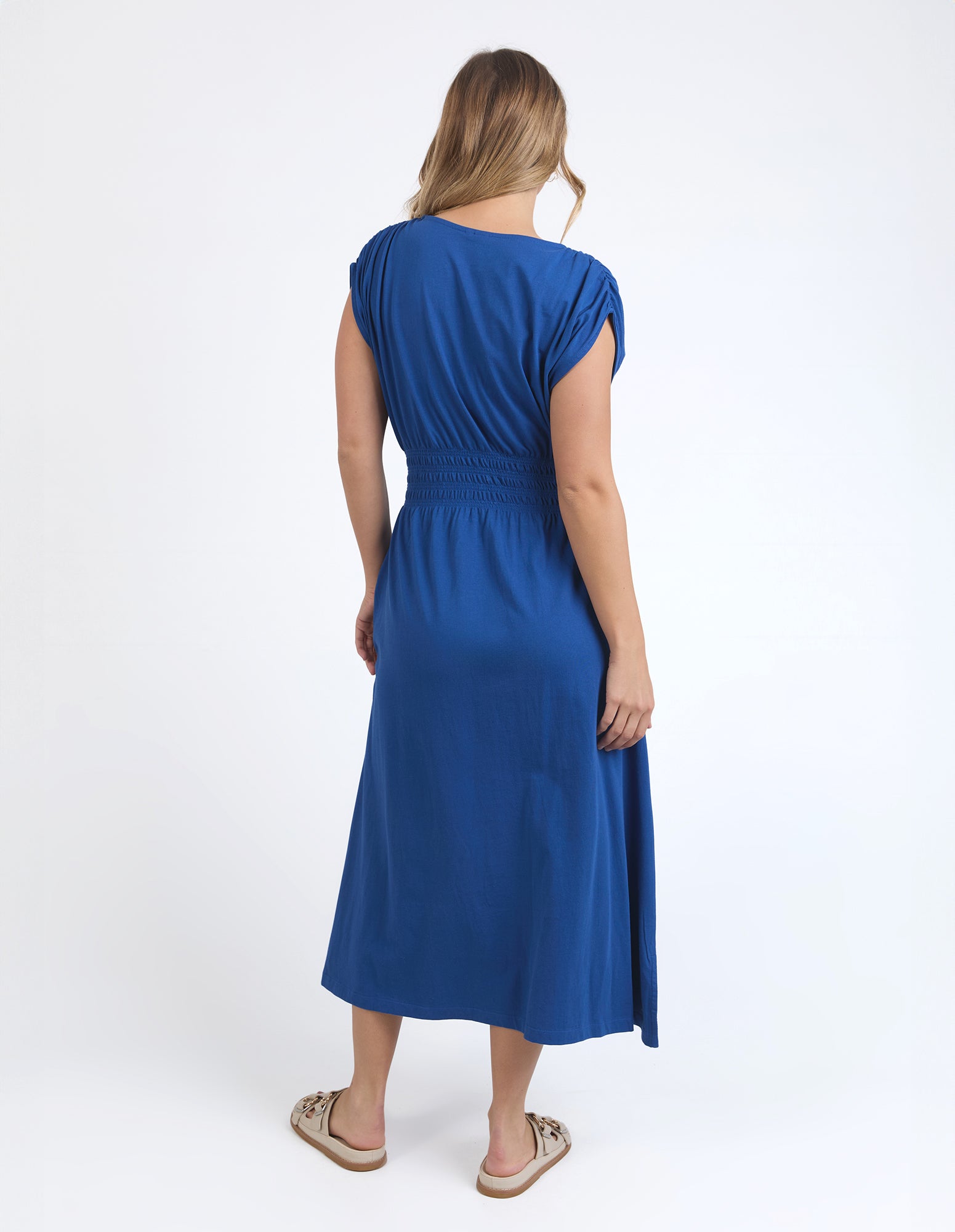 Nelle Midi Dress China Blue