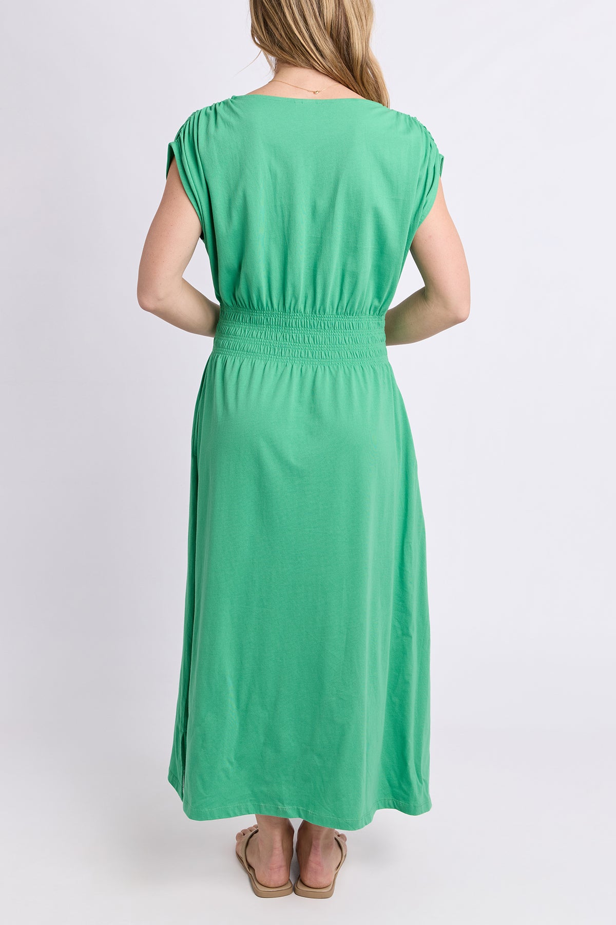 Nelle Midi Dress Greenbriar