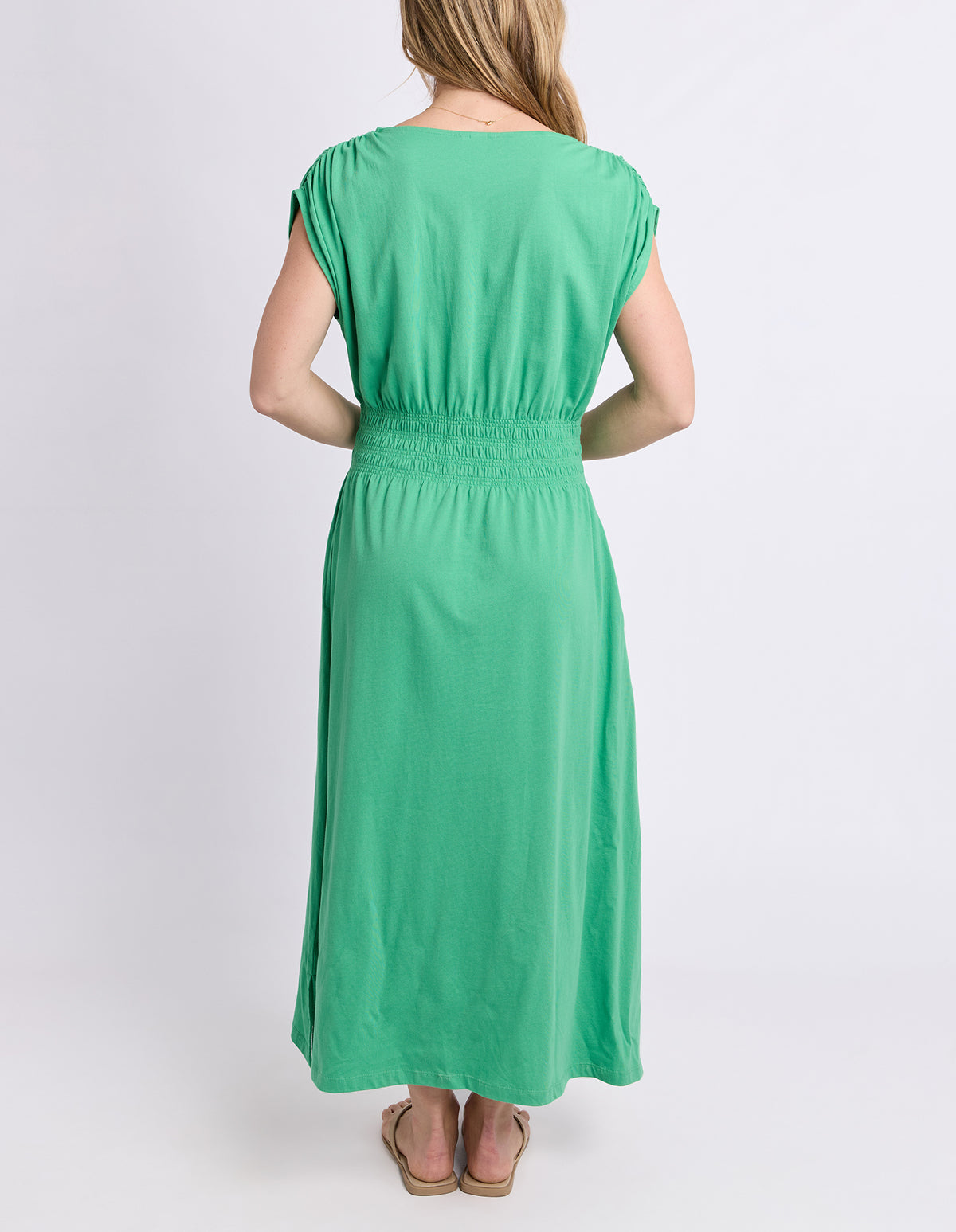 Nelle Midi Dress Greenbriar