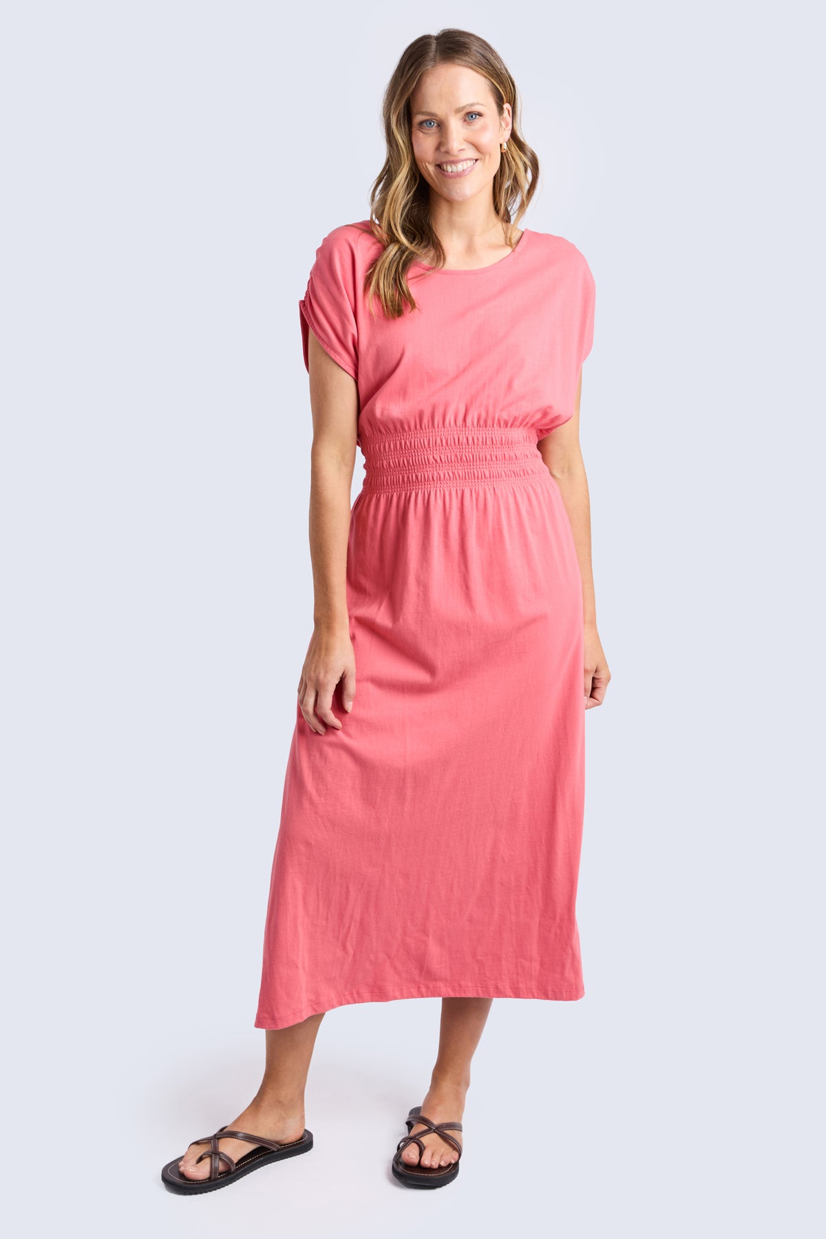 Nelle Midi Dress Sugar Coral