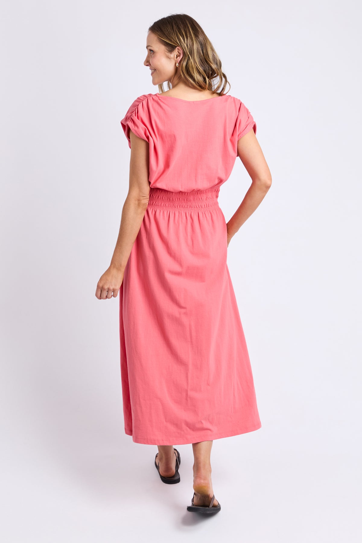 Nelle Midi Dress Sugar Coral
