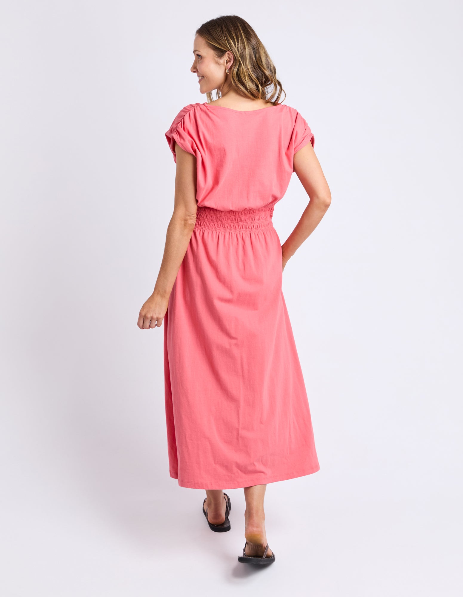 Nelle Midi Dress Sugar Coral