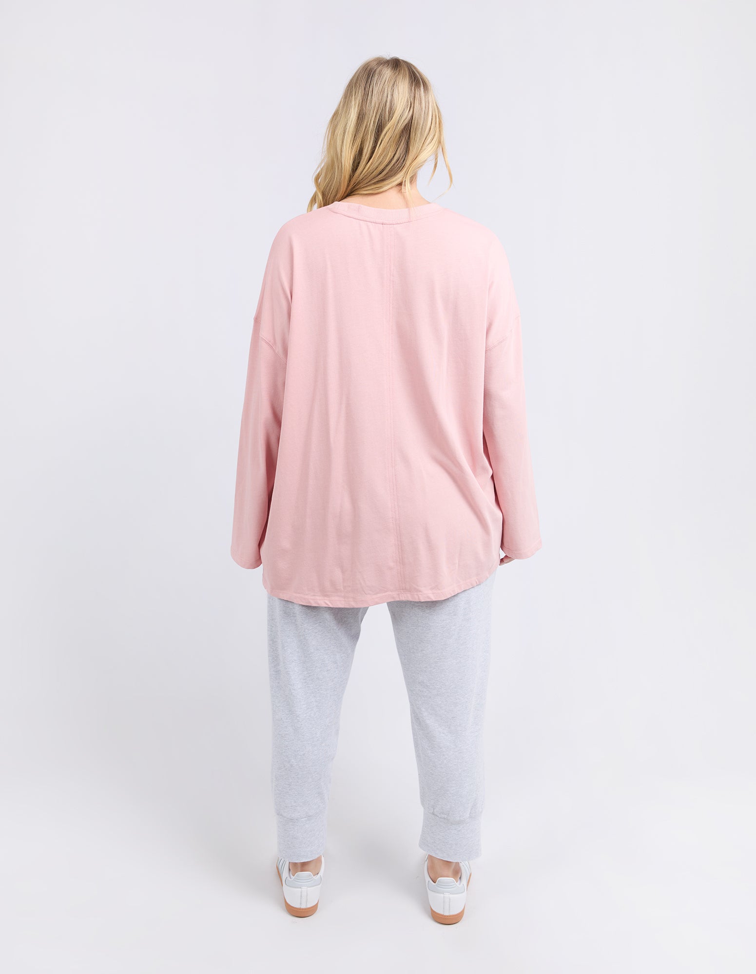 Naomi Long Sleeve Sweat Pink Blush
